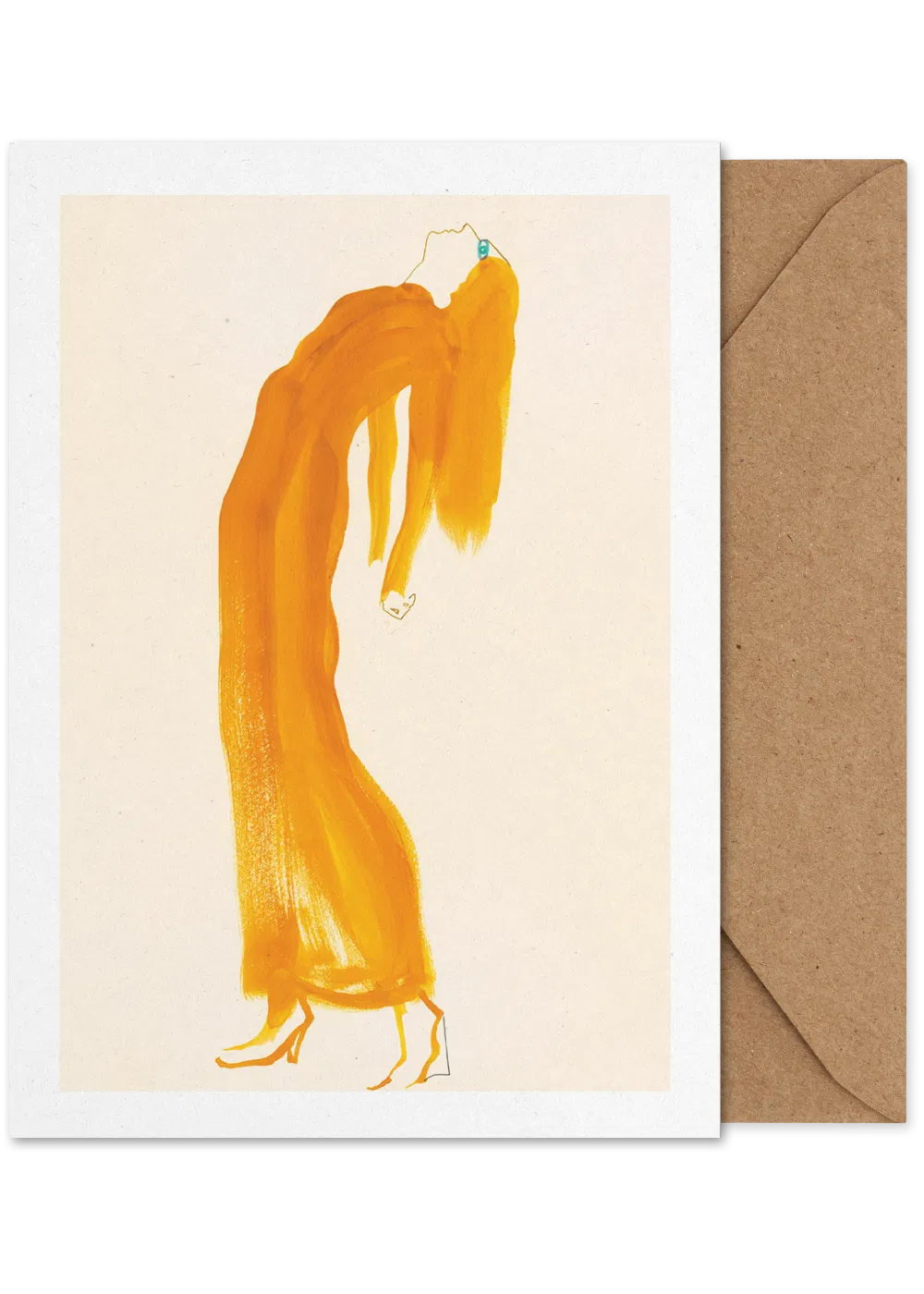 Kunst kort - The Saffron Dress