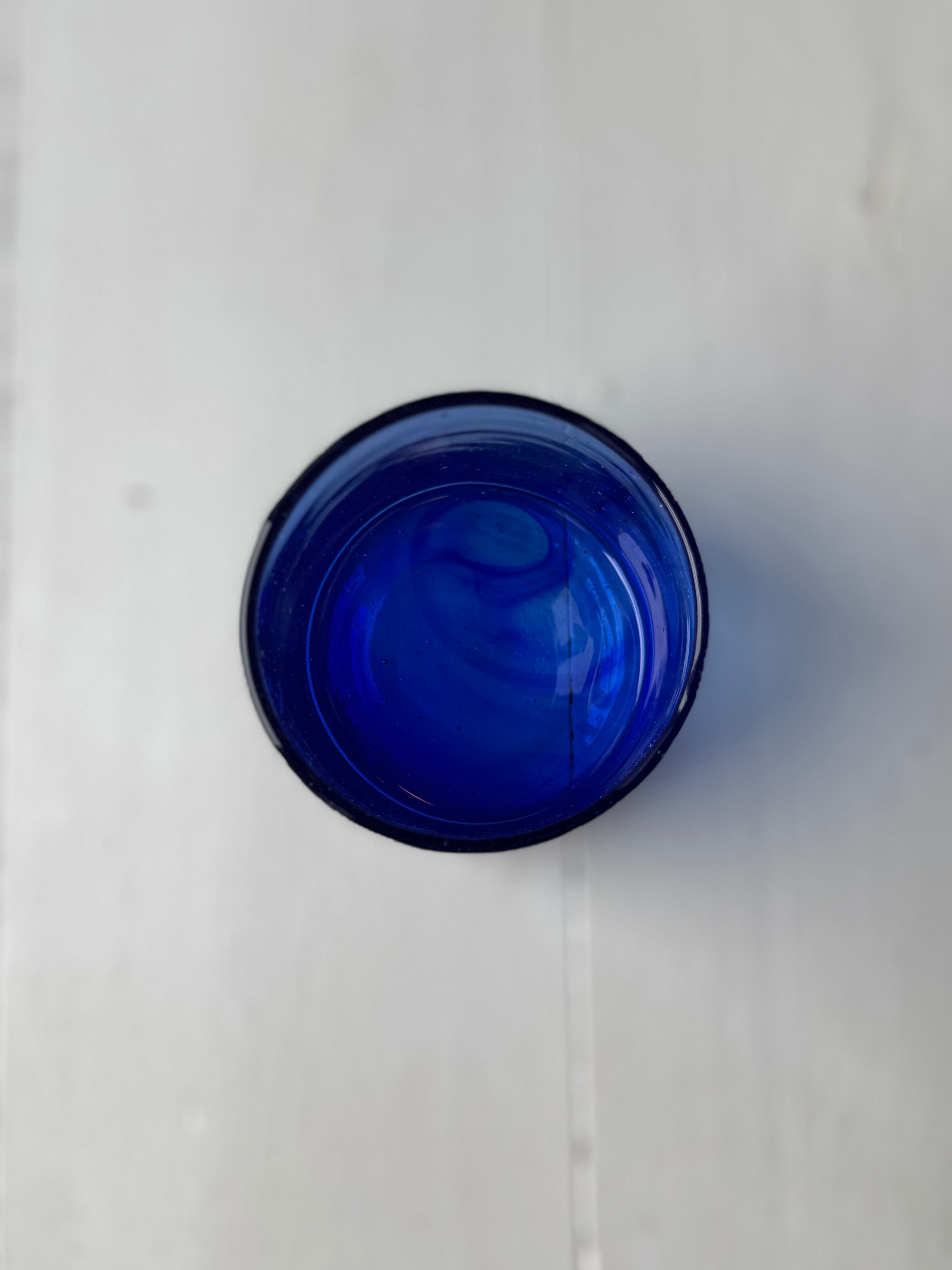 Beldi glas blå