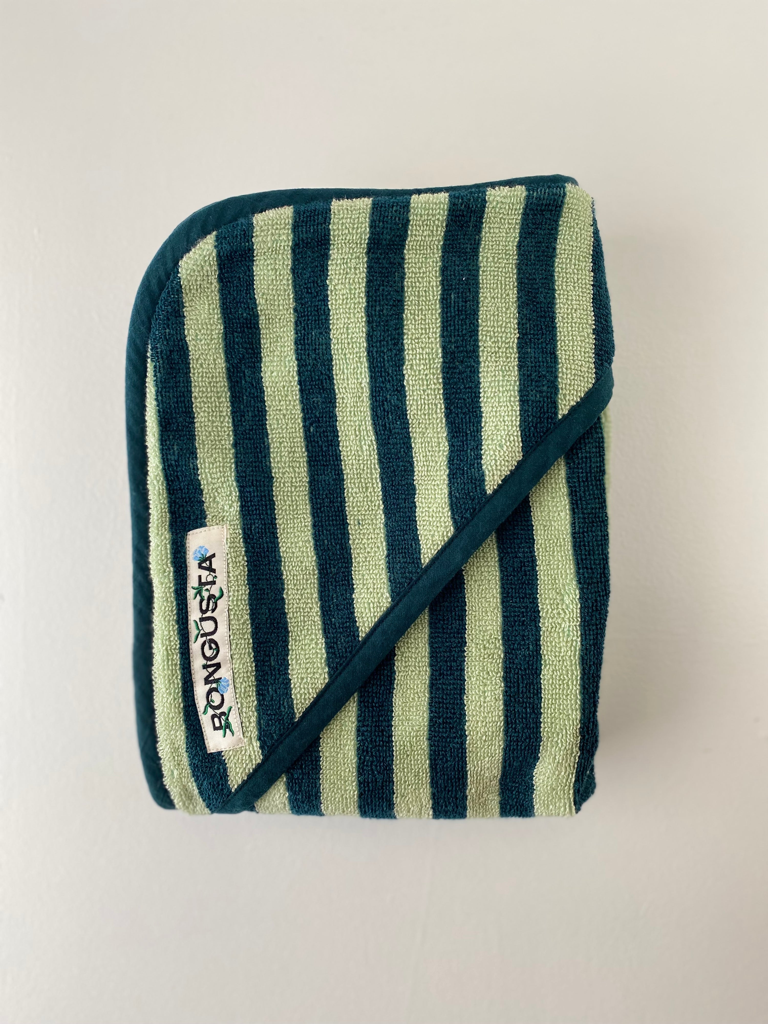 Naram Baby towel, Sea foam & Deep teal