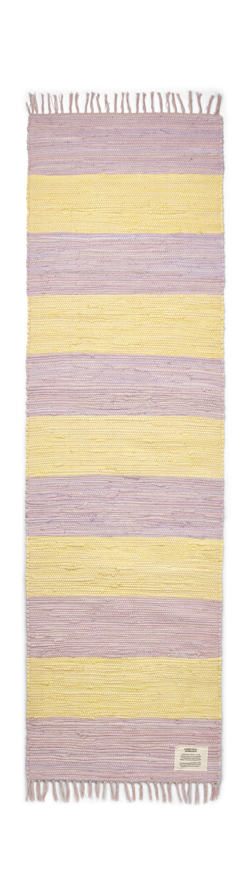 CHINDI RUG tæppe 60x200 cm, lilac & yellow