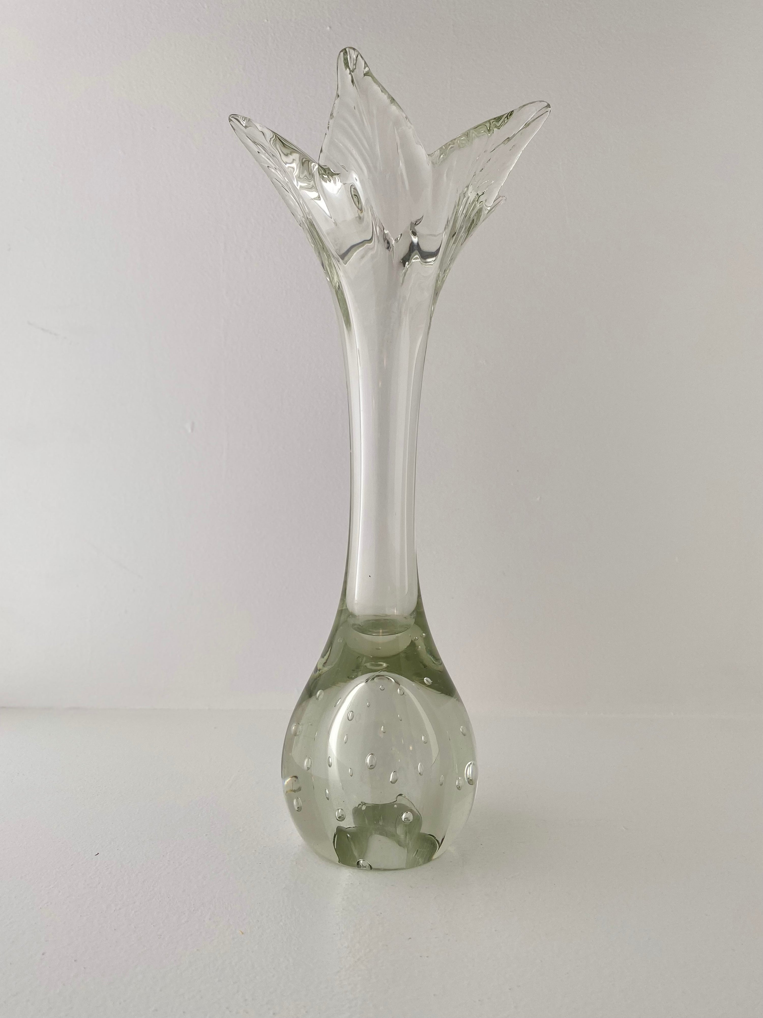 Glas blomst vase