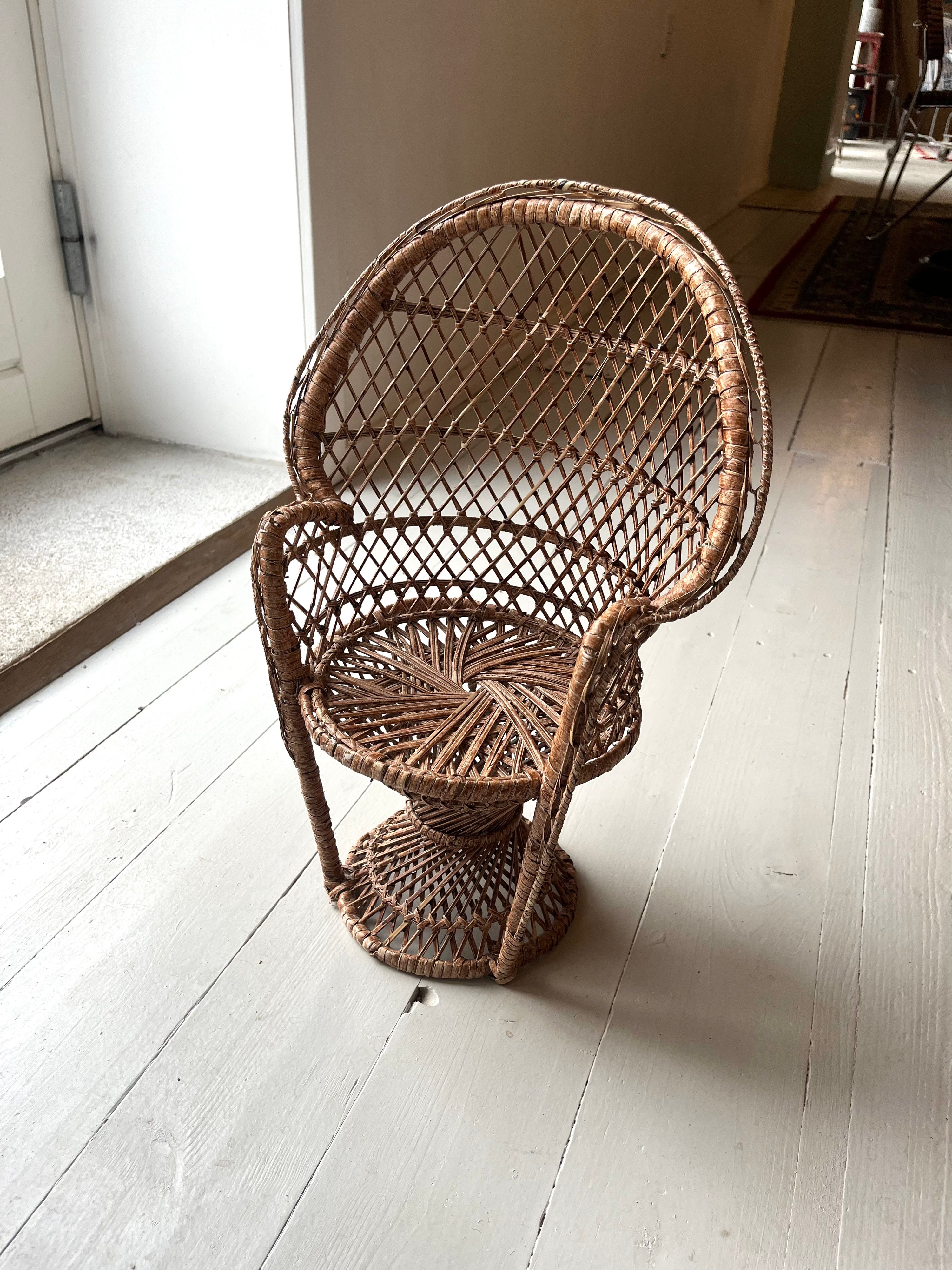 Pyntestol i kurveflet - Vintage 165