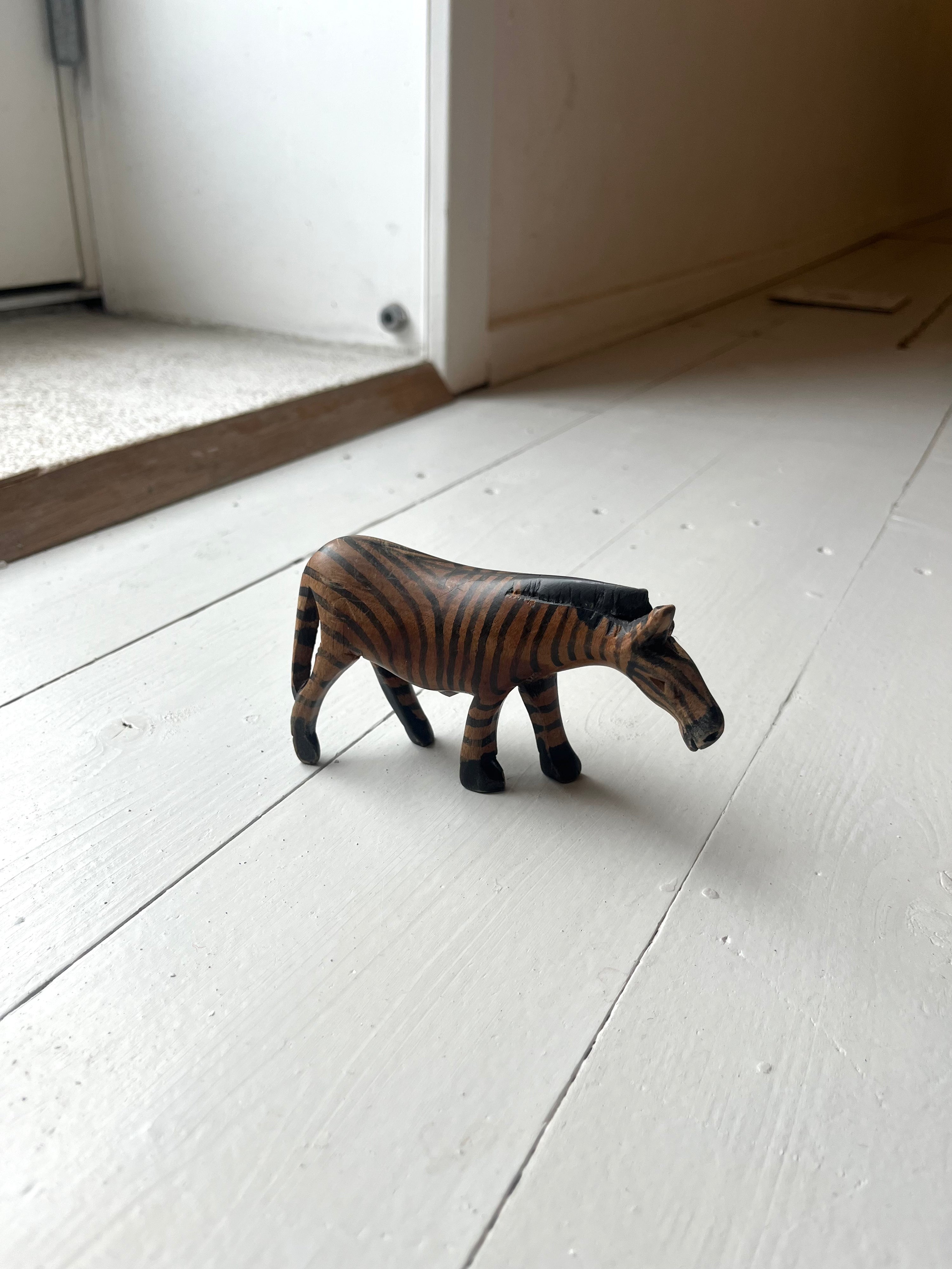 Zebra i træ - Vintage 85