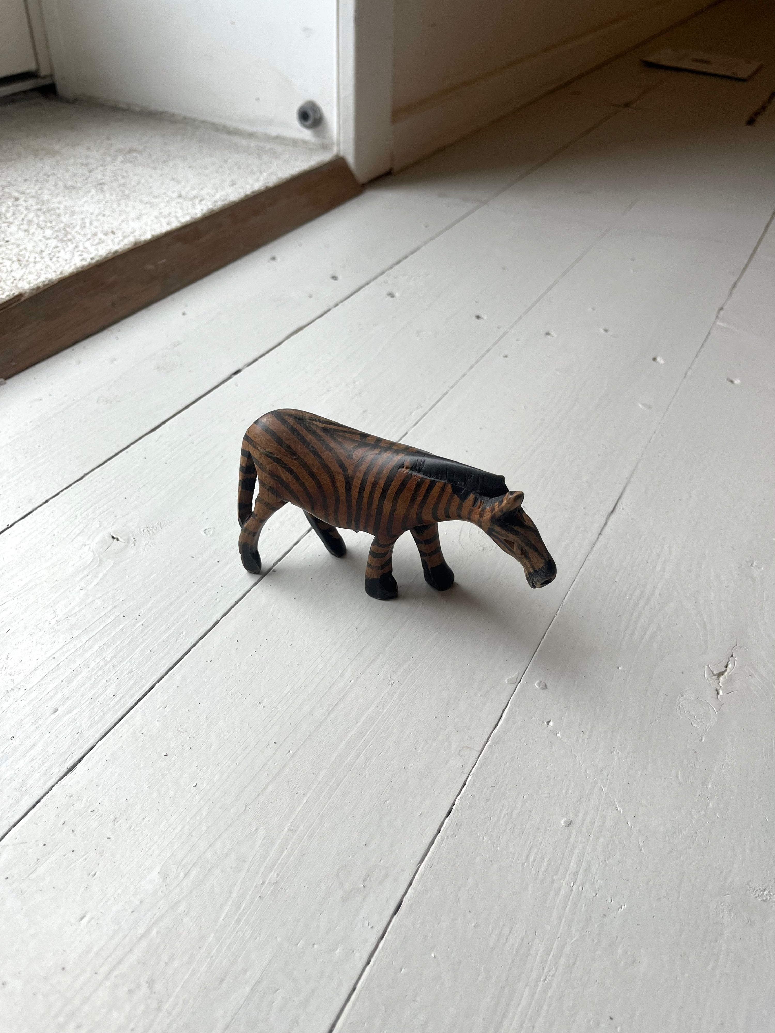 Zebra i træ - Vintage 85