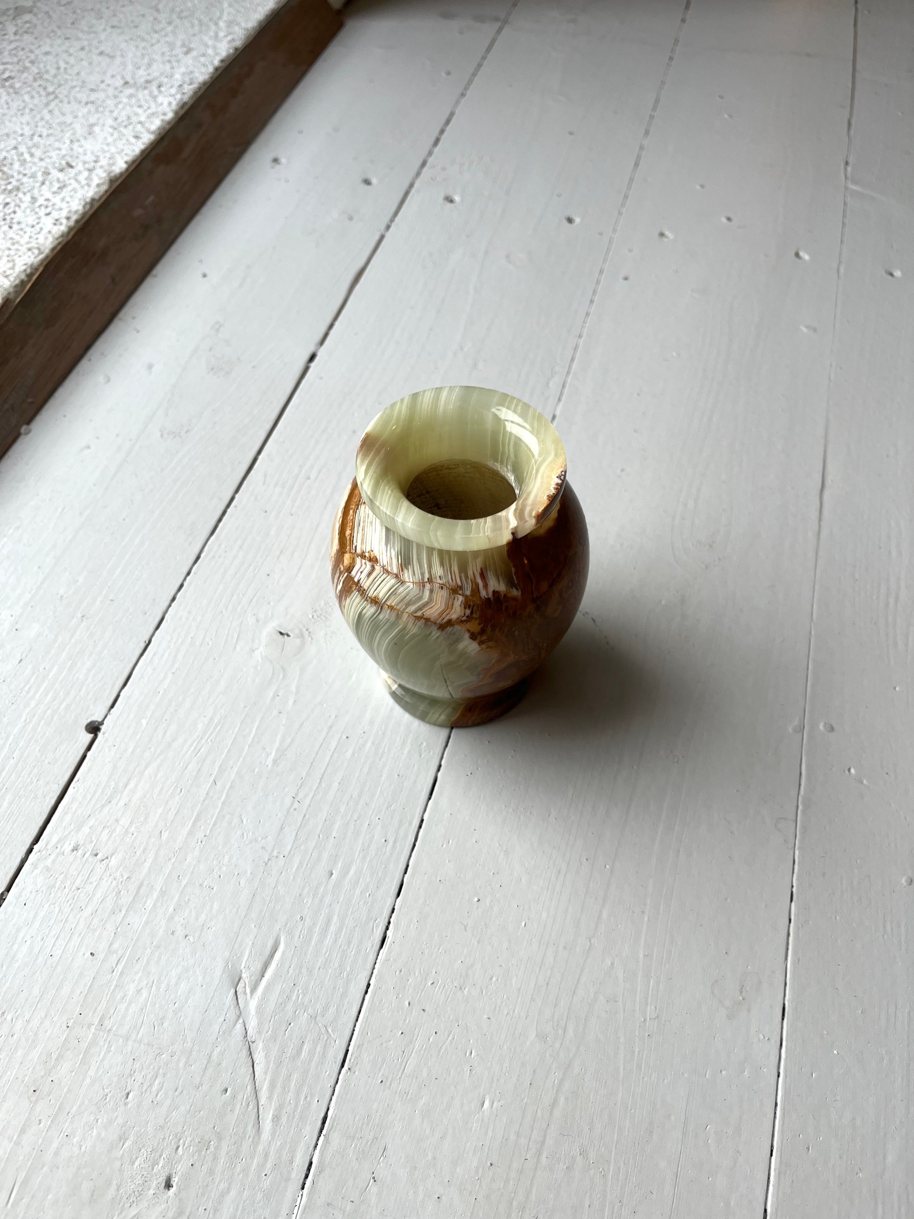 Marmoreret stenvase- Vintage 176