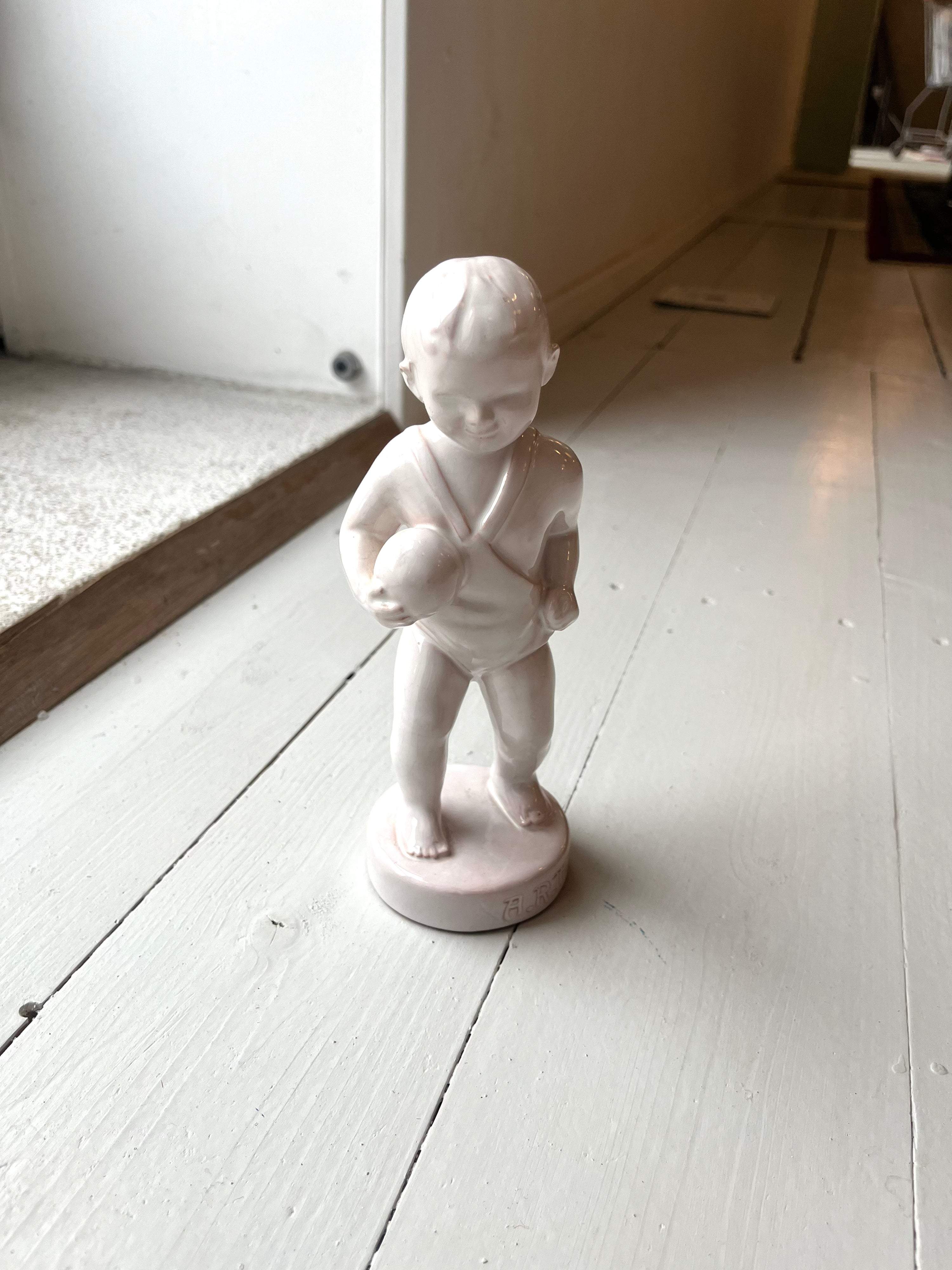 Keramikskulptur af dreng - Vintage 187