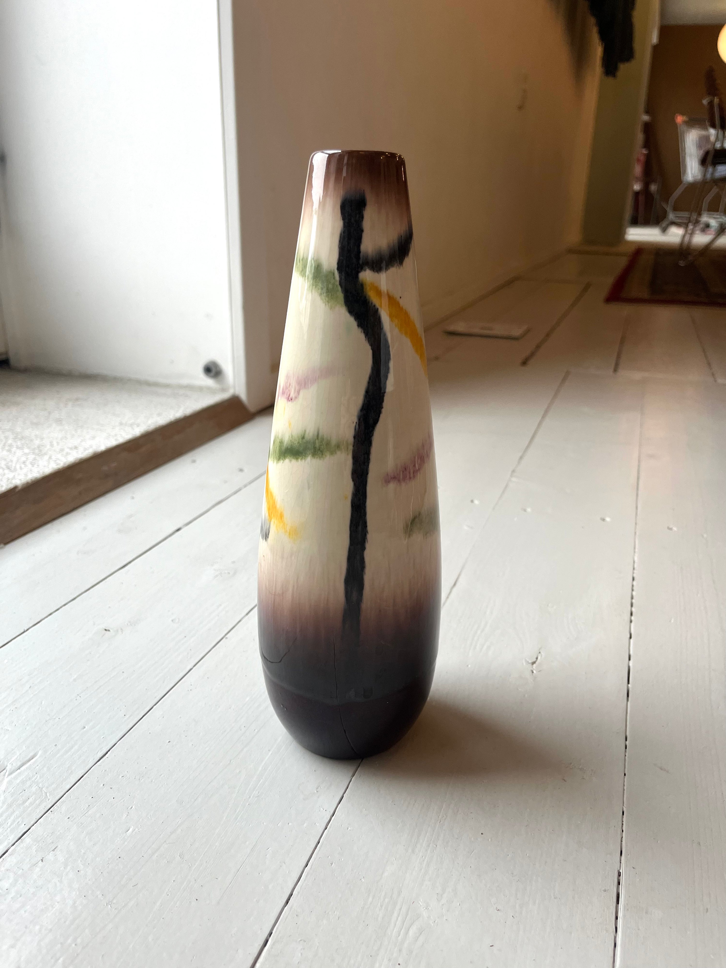 Keramikvase i fine farver - Vintage 89