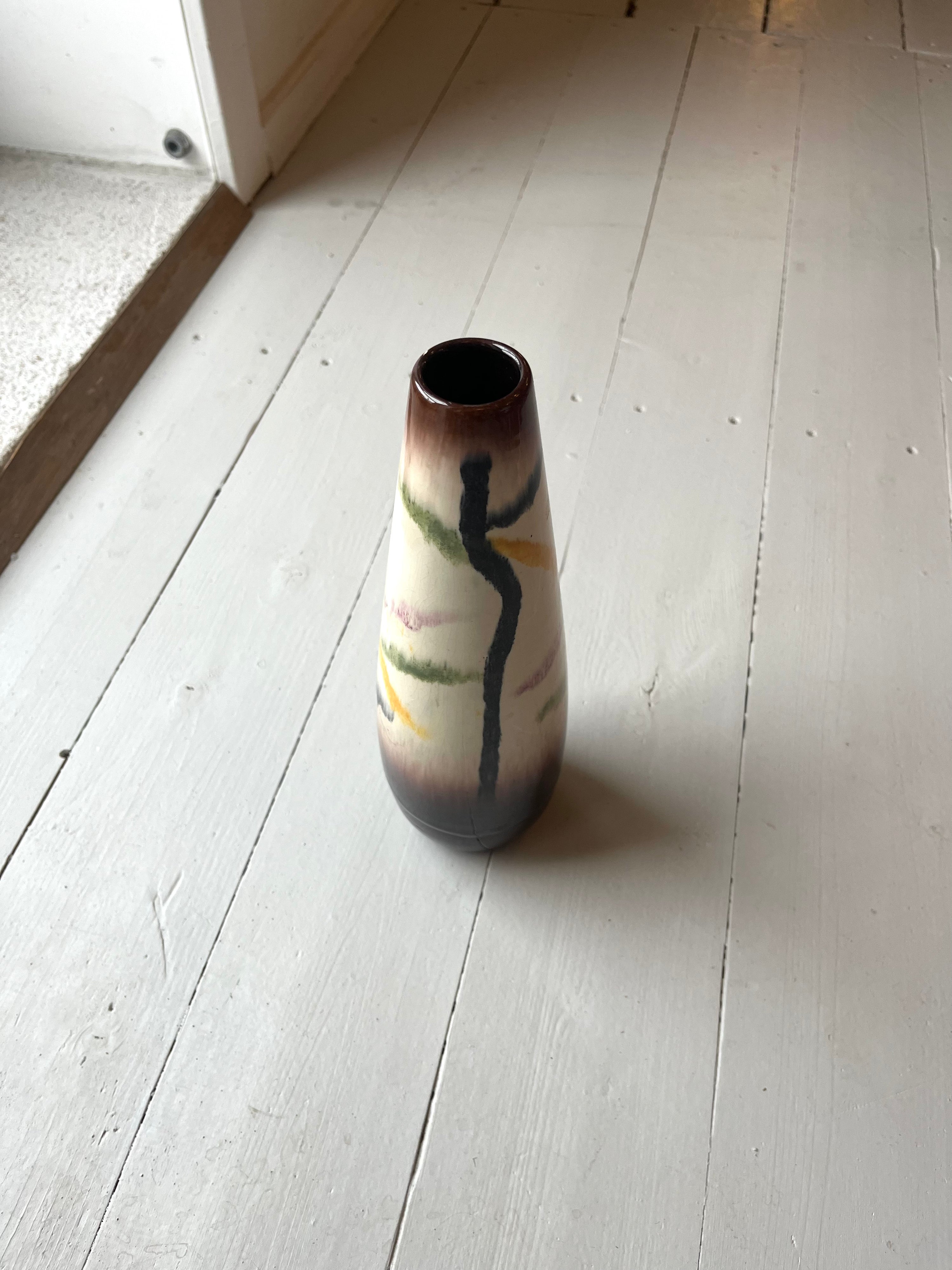 Keramikvase i fine farver - Vintage 89