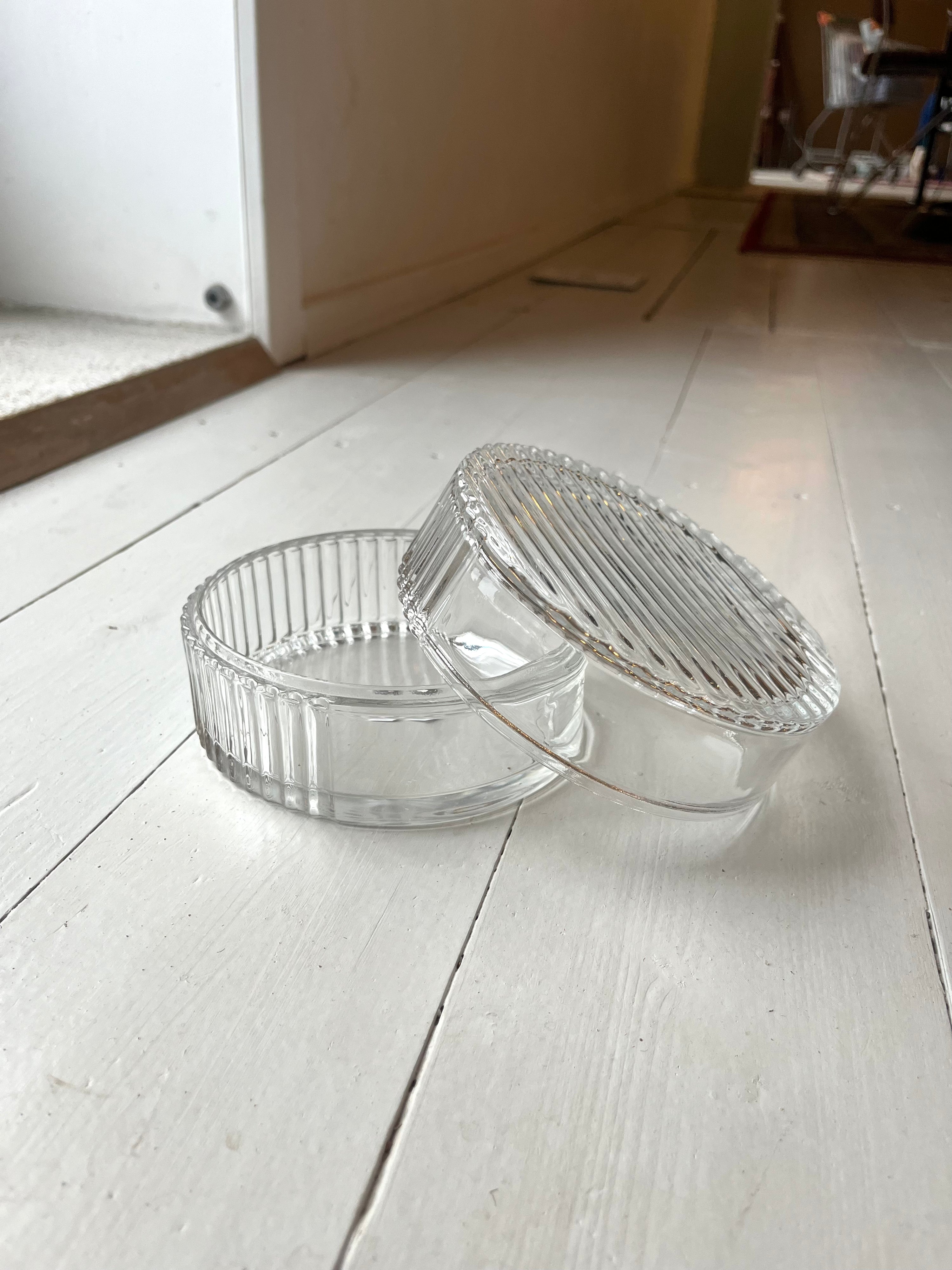 Skrin i klar glas- Vintage 79