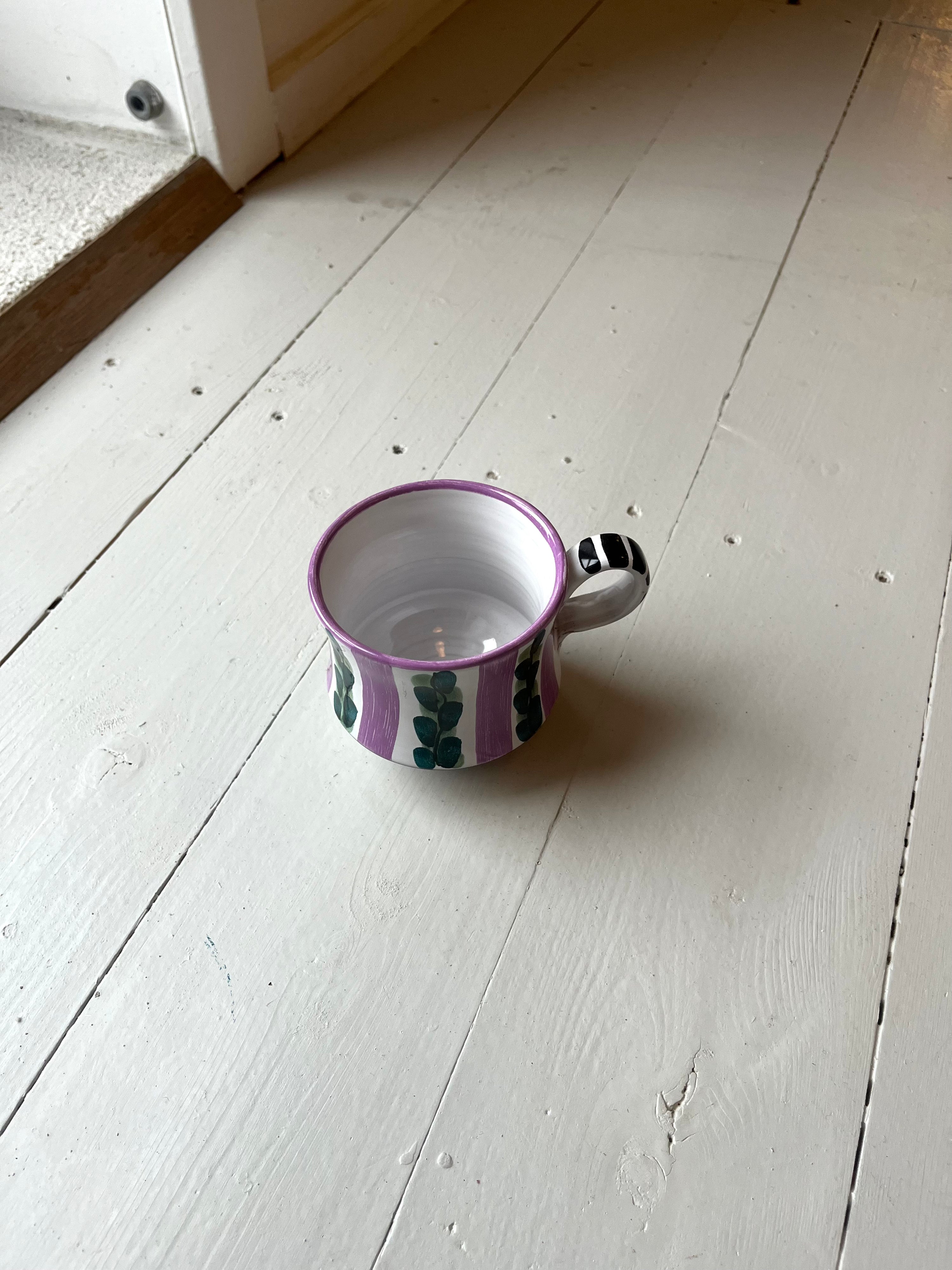 Lilla og grøn kop fra Juelsminde - Vintage 107