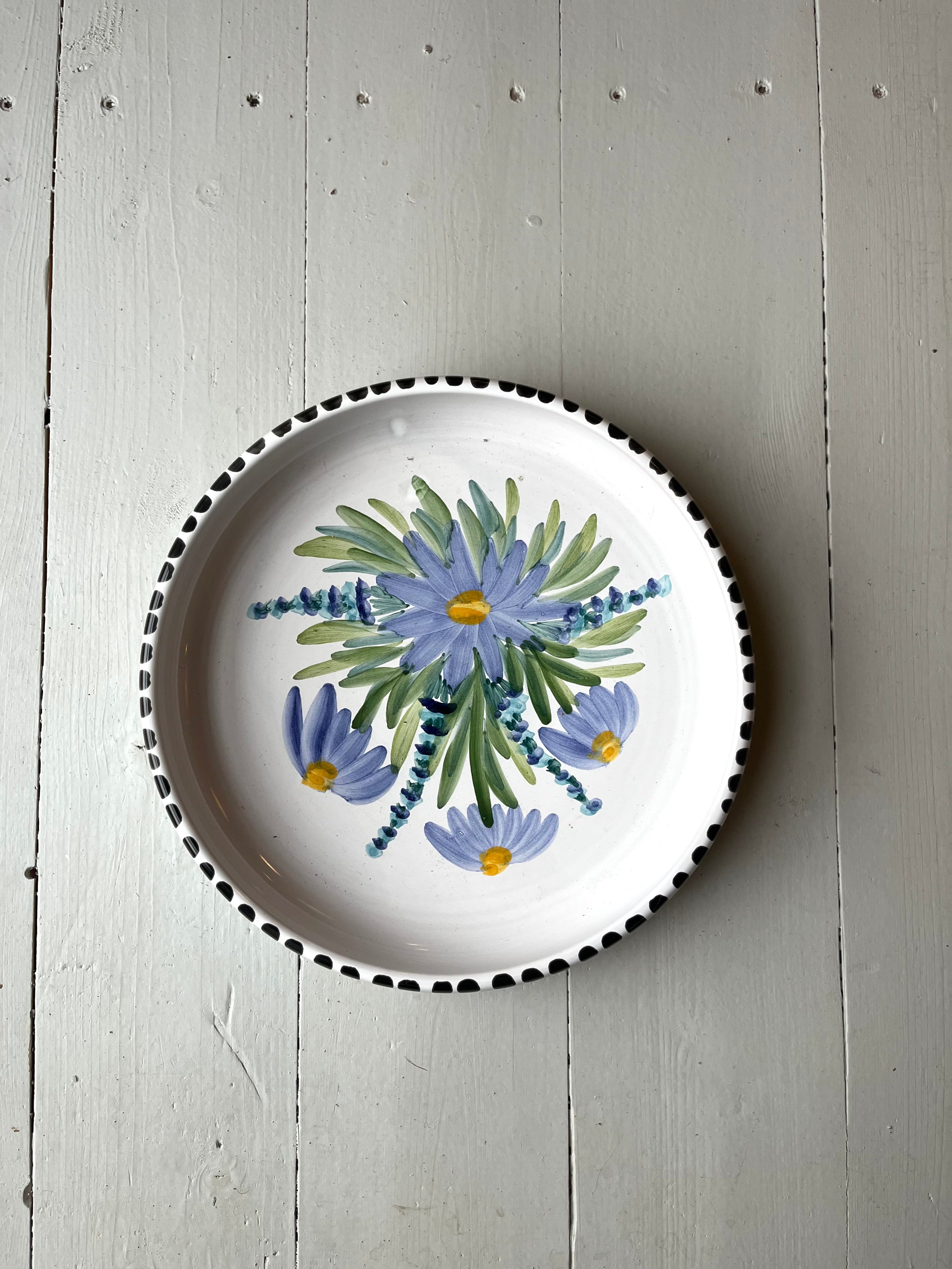 Blomstret fad fra Juelsminde - Vintage 139