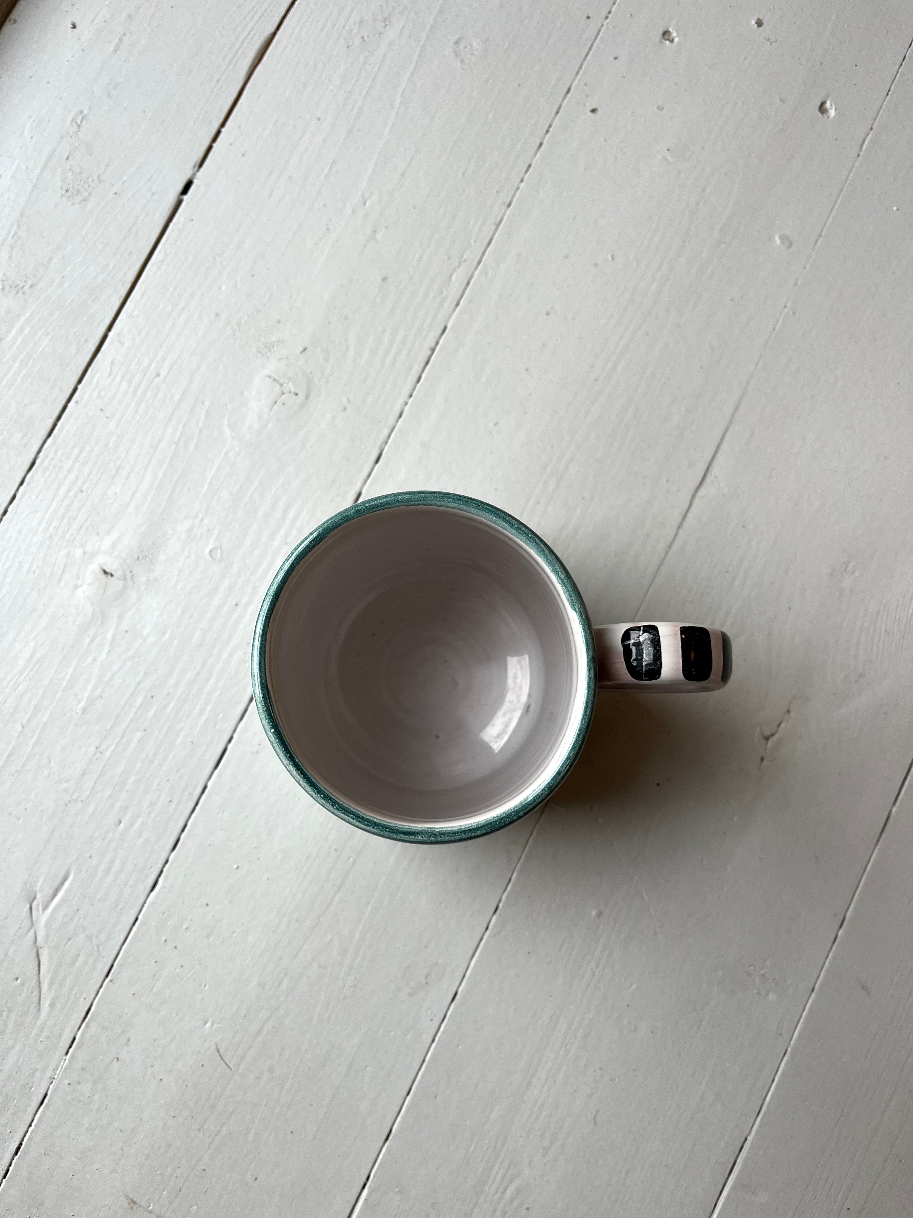 Stort krus m. blomster - Vintage 151