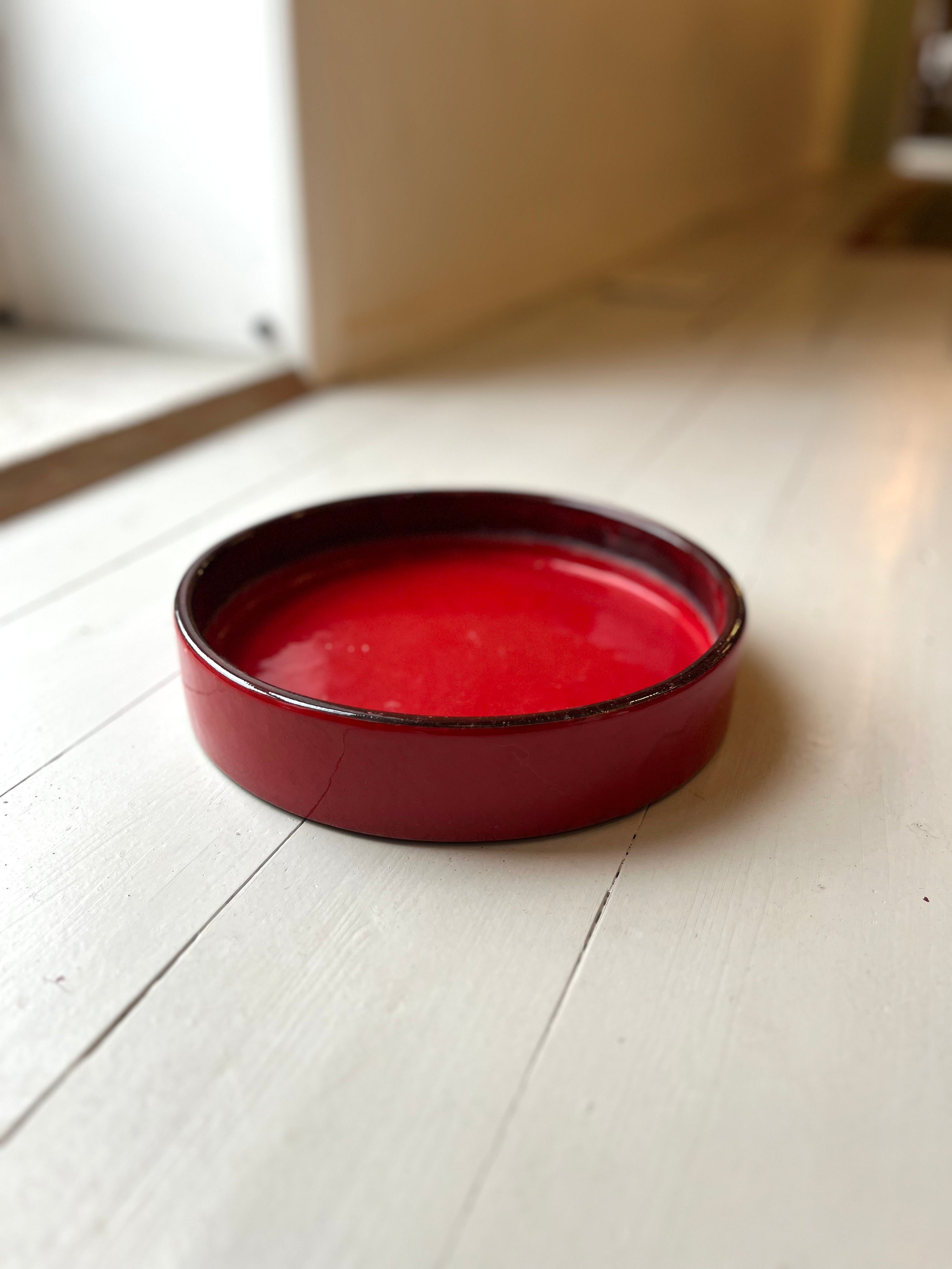 Stor rød skål - Vintage 121