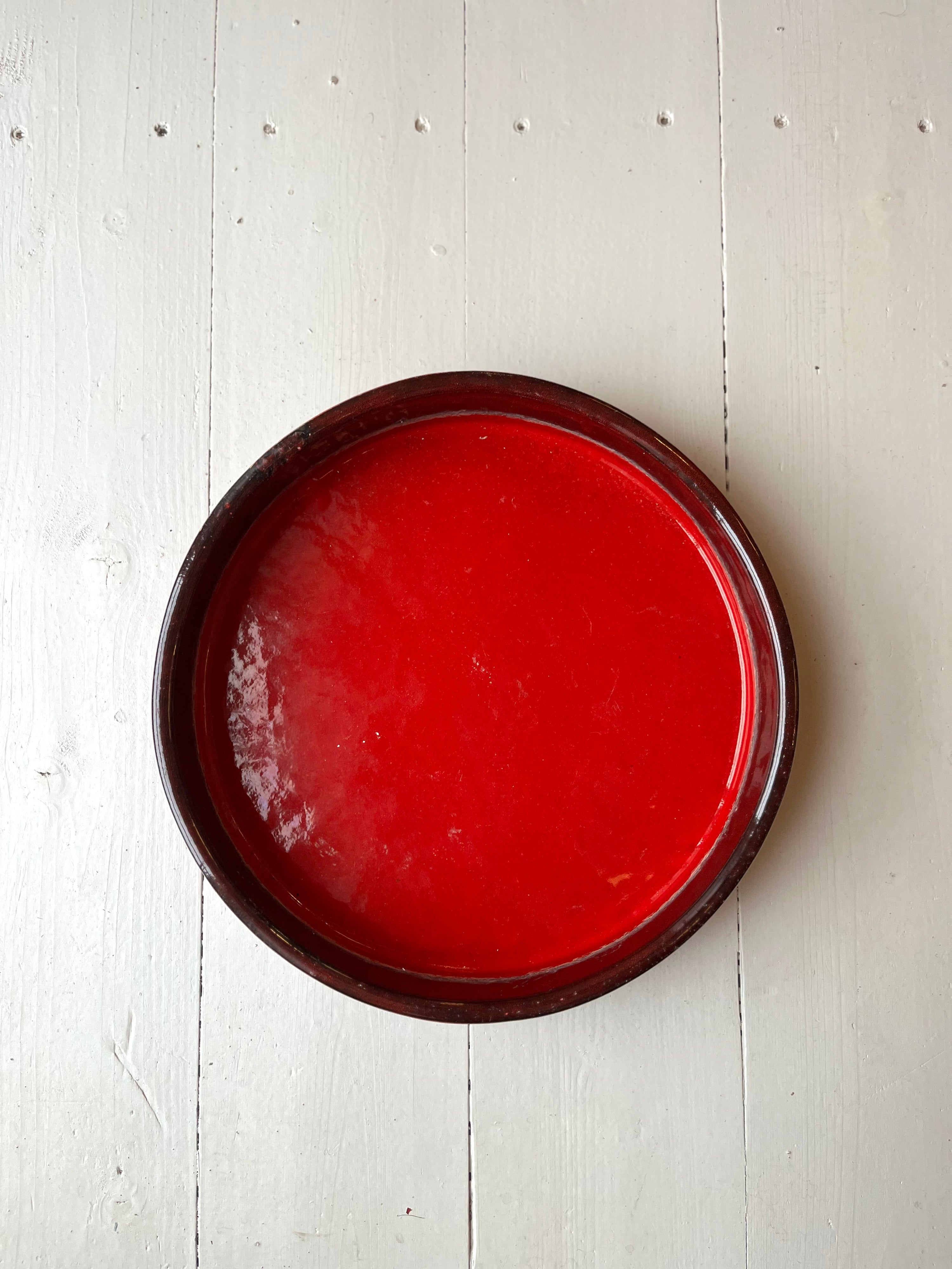Stor rød skål - Vintage 121