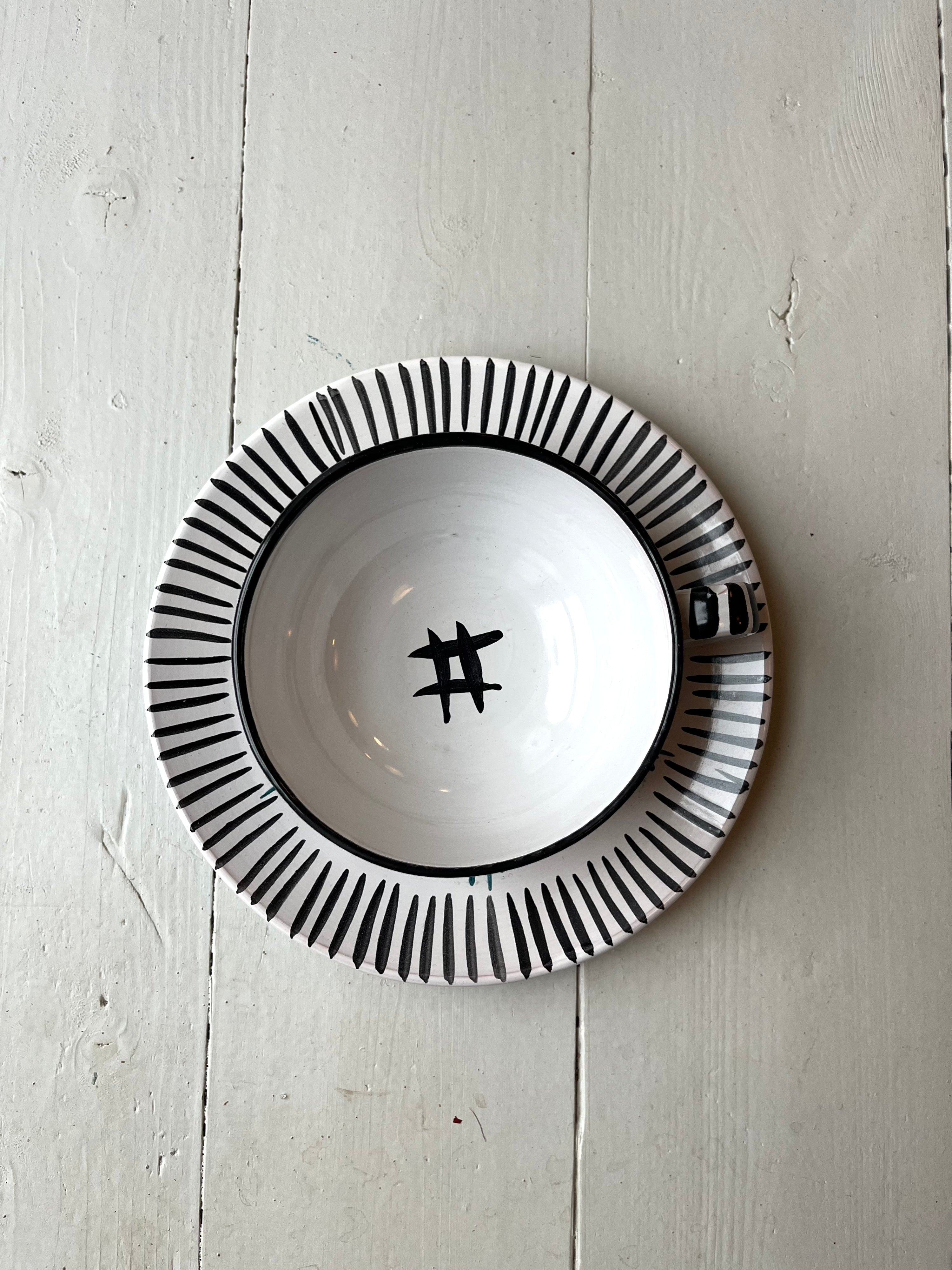 Blomstret kop & underkop - Vintage 137