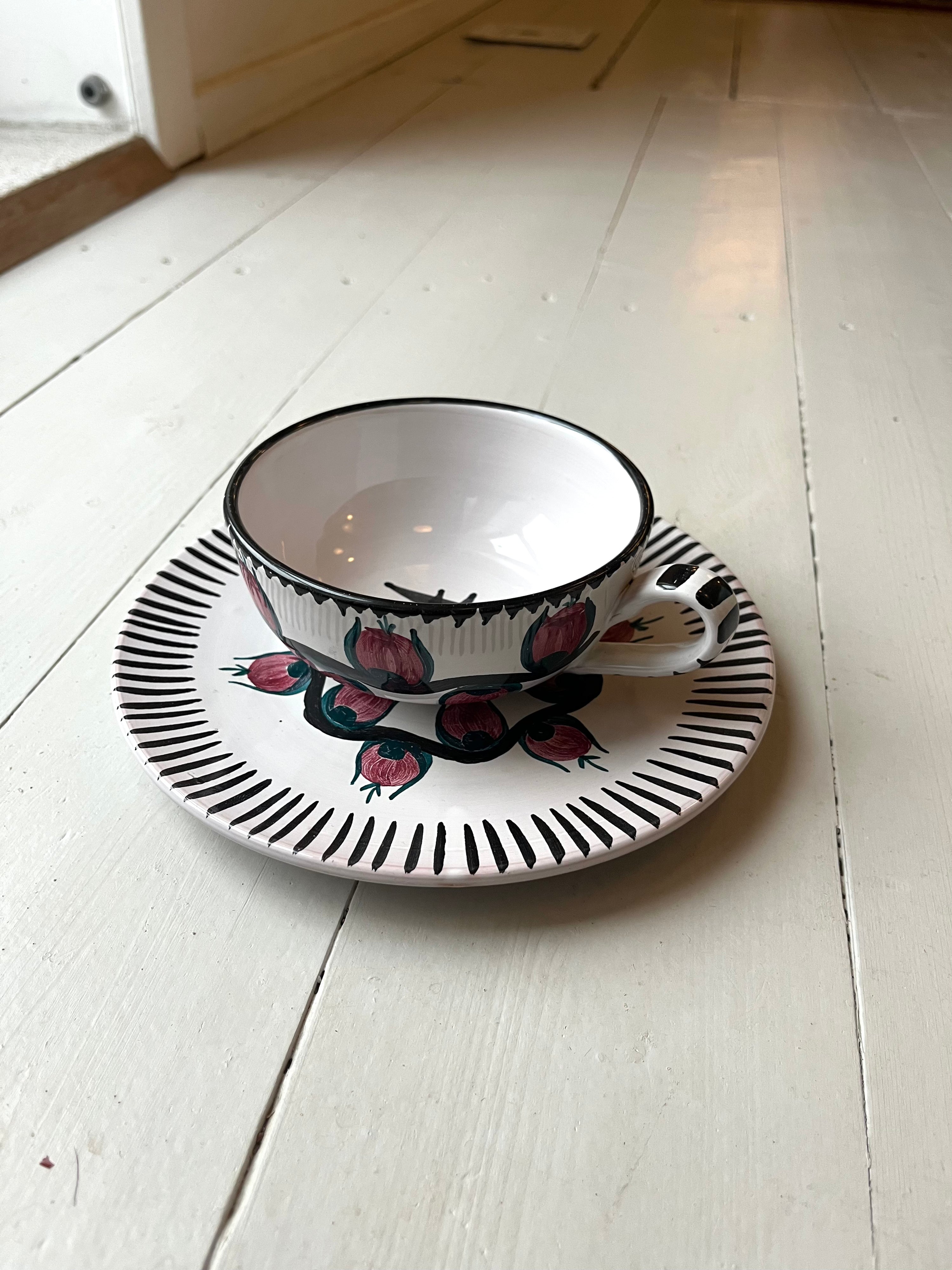 Blomstret kop & underkop - Vintage 137