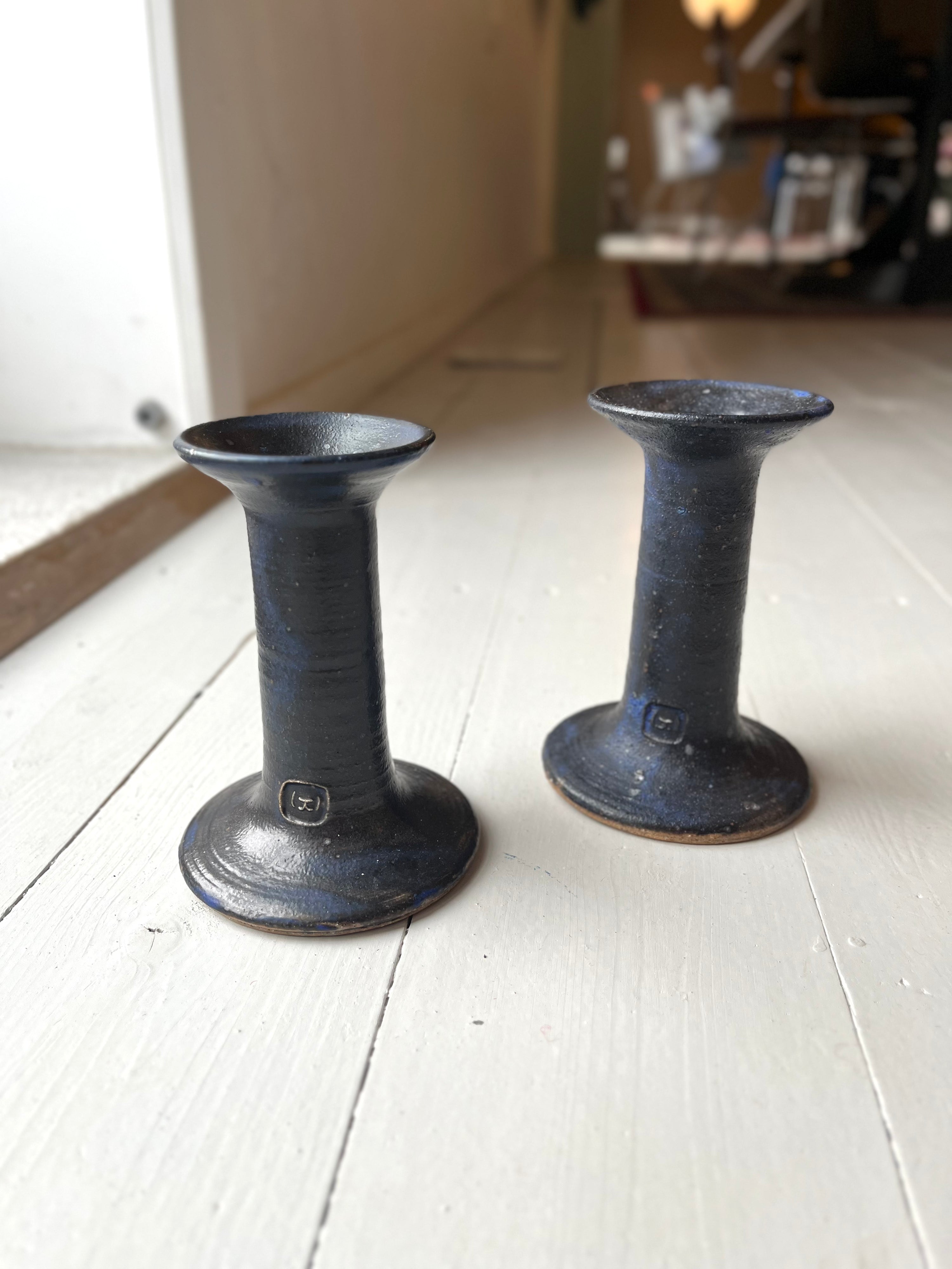 Lysestage i stentøj - Vintage 162