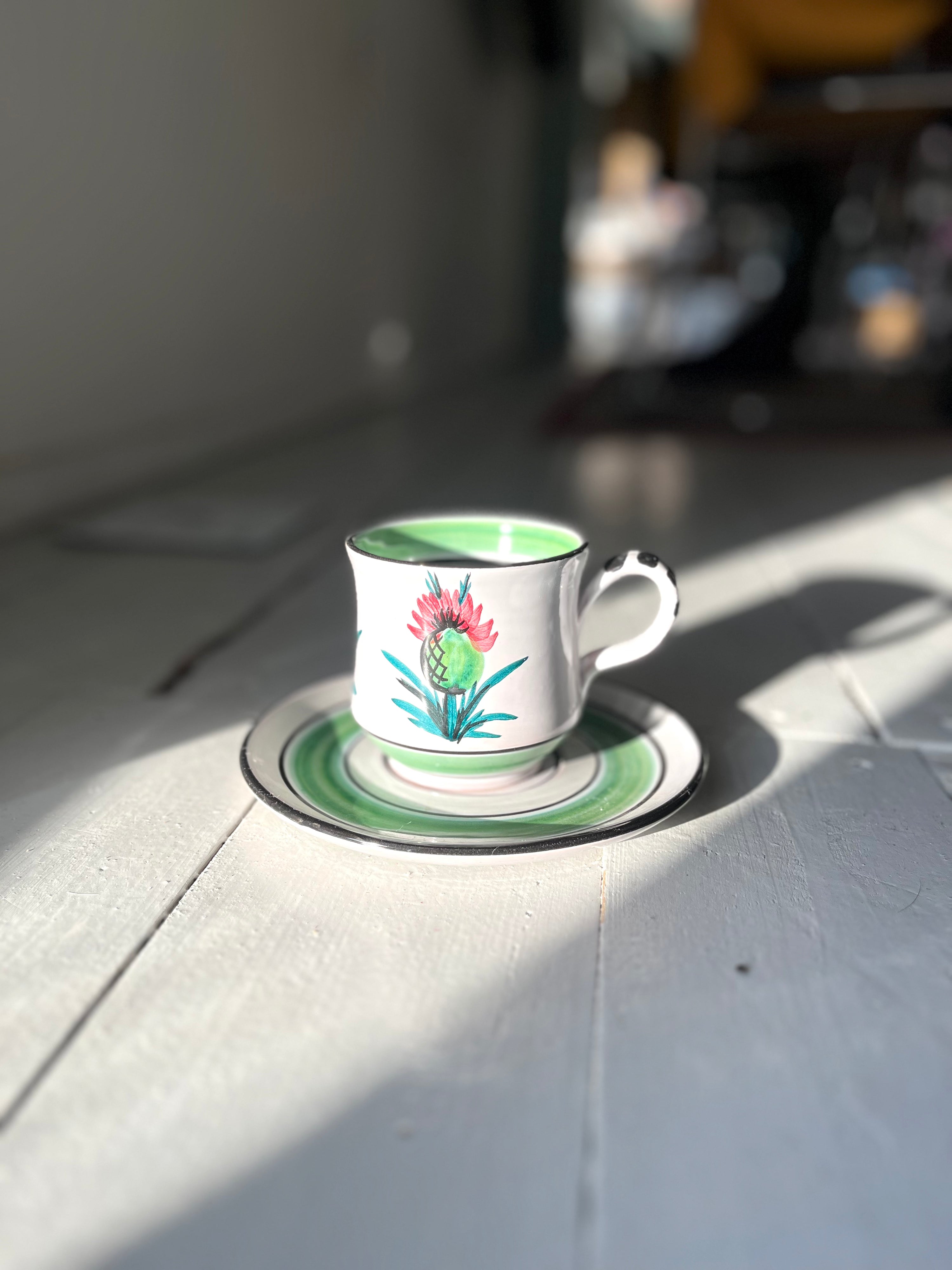 Kop & underkop i grønne farver - Vintage 206