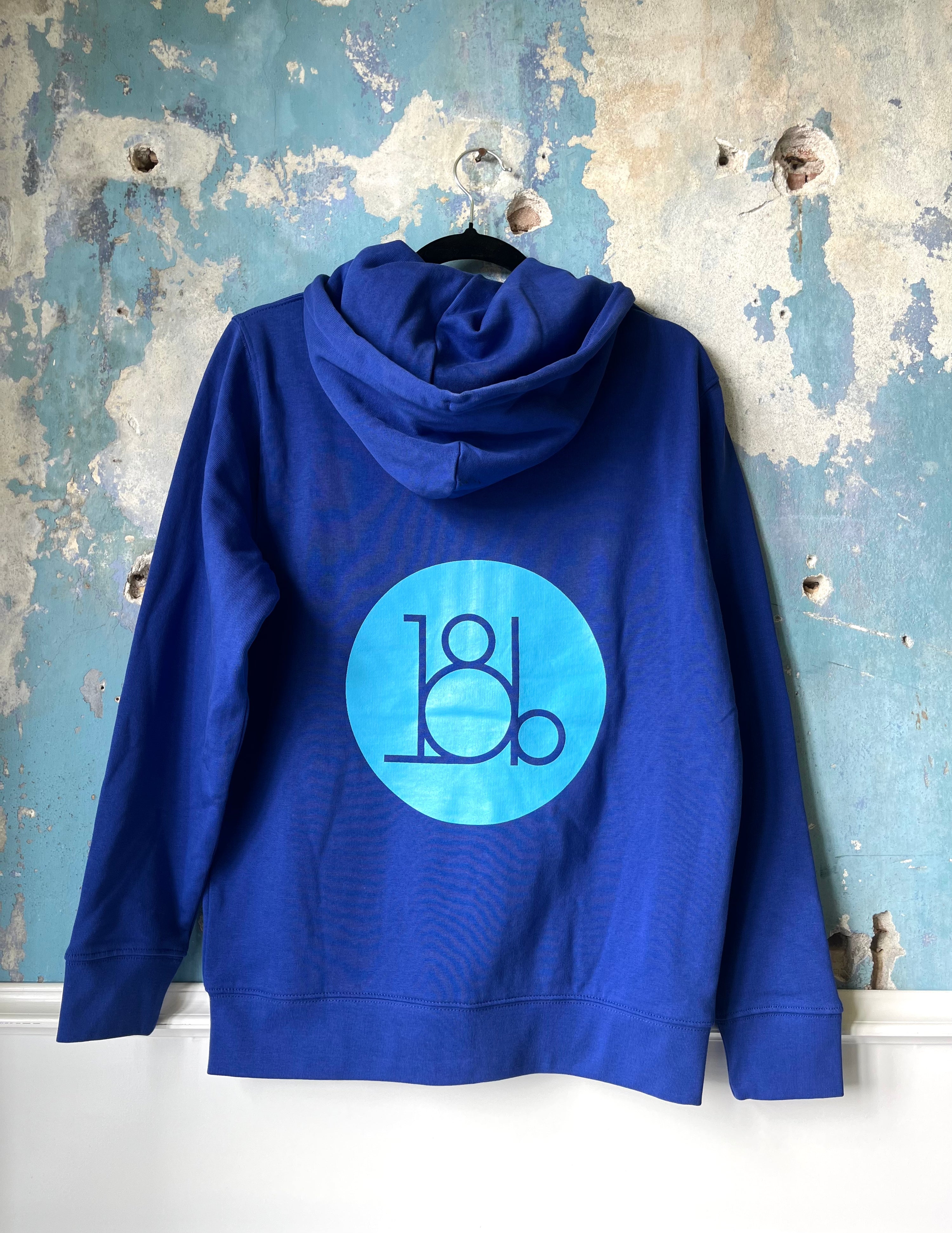 Zip-up hoodie blå/blå