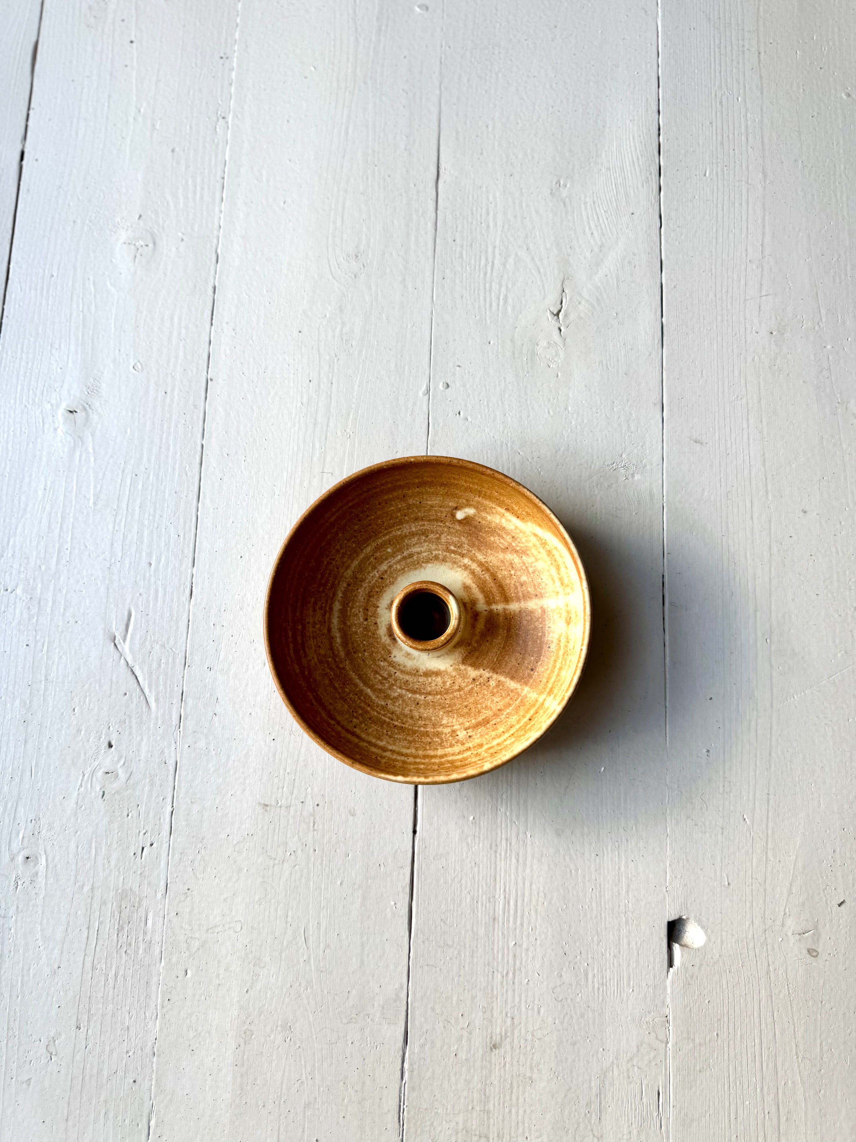 Oktober Lysestage lille - brun