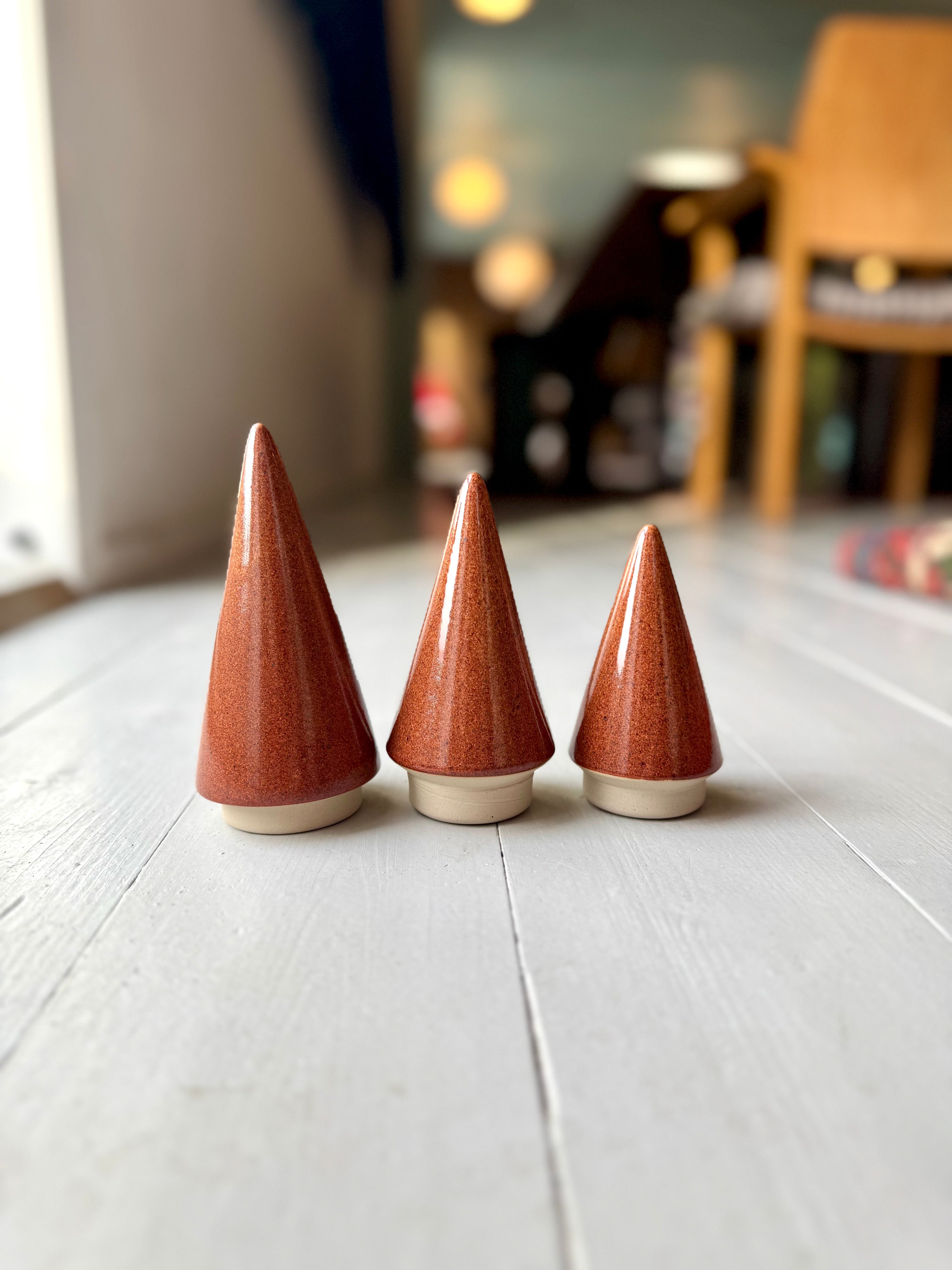 Keramik juletræ, Brændt