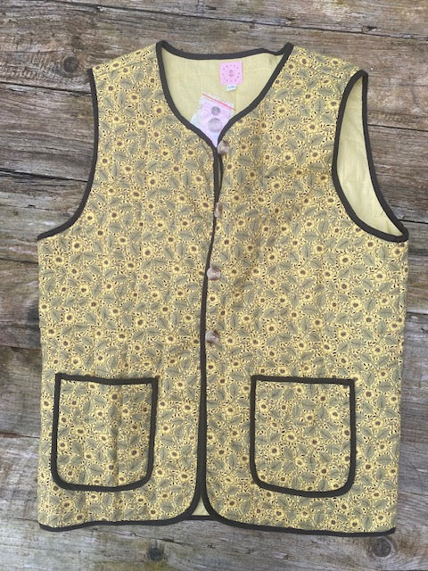 Vest, blomstret