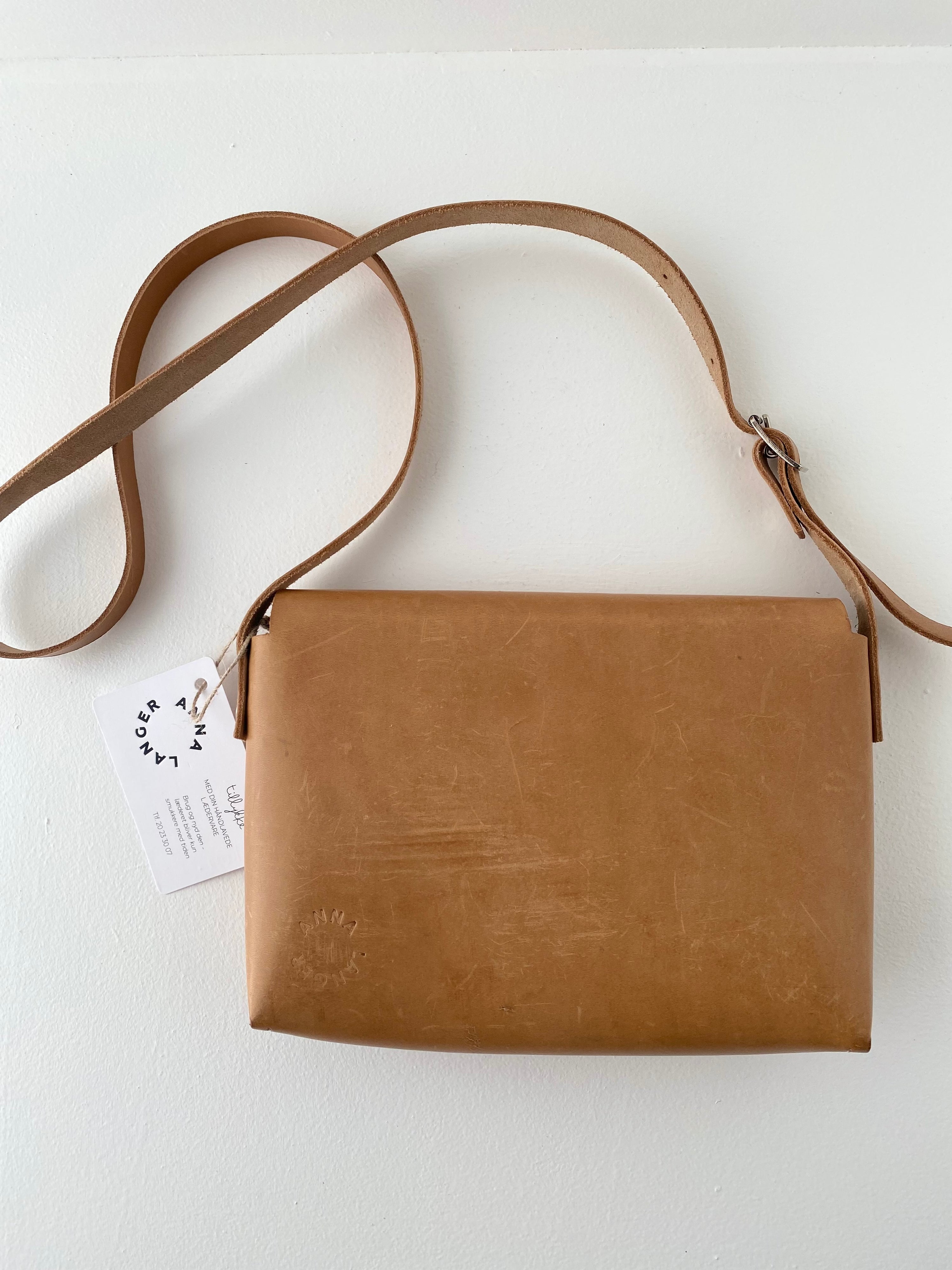 Veninde taske, brun læder