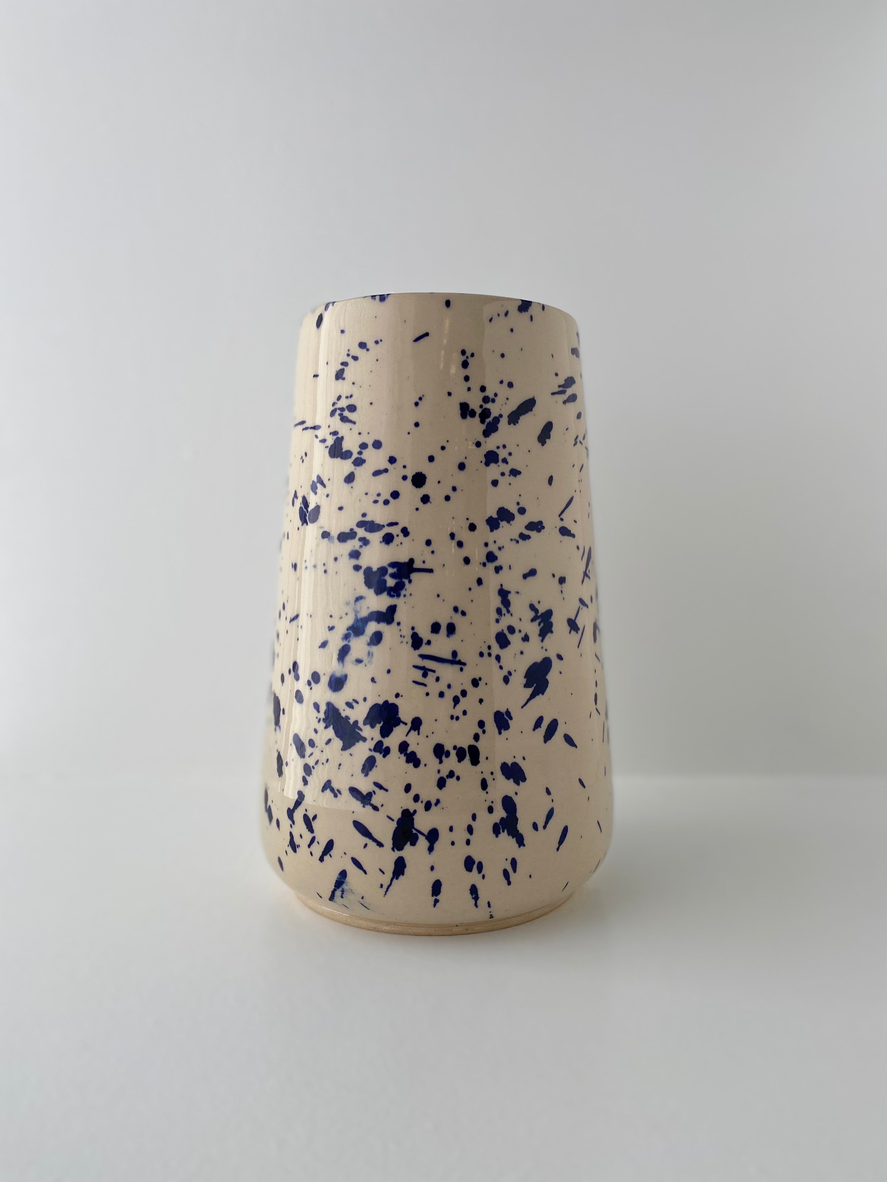 Large Vase, Blue Splash