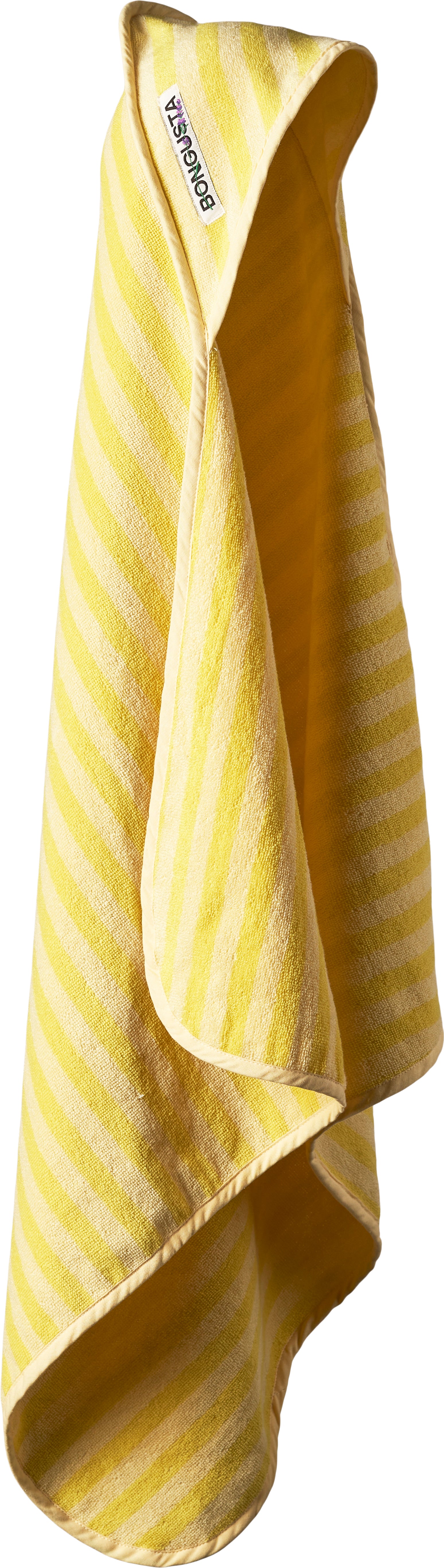 Naram Baby towel, Pristine & Neon yellow