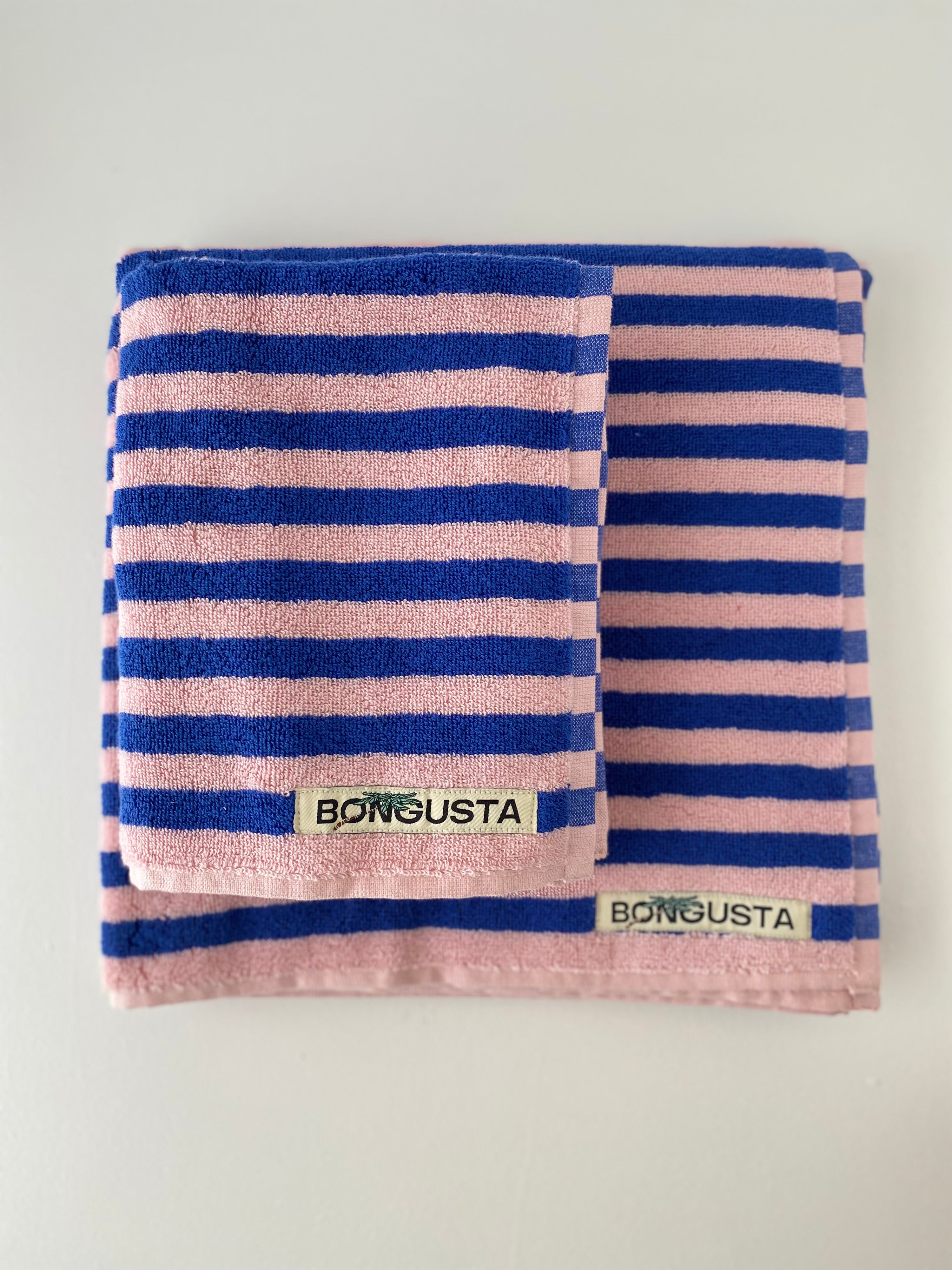 Naram towels, Dazzling blue & Rose