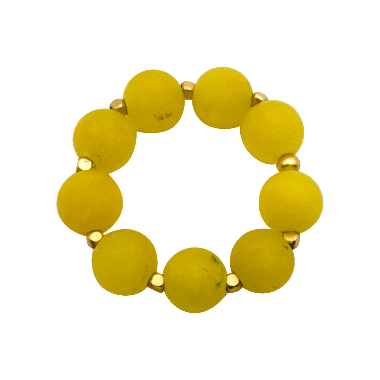 Ring Big Bo - Yellow Jade - rhh27