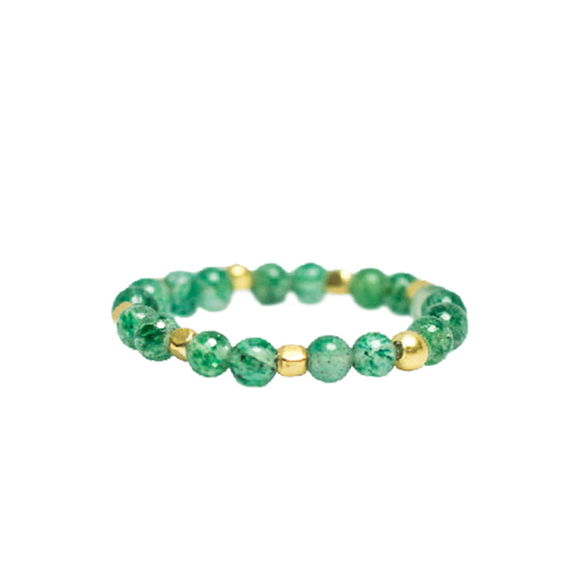 RING LACE STONE DOT GREEN JADE, RS13