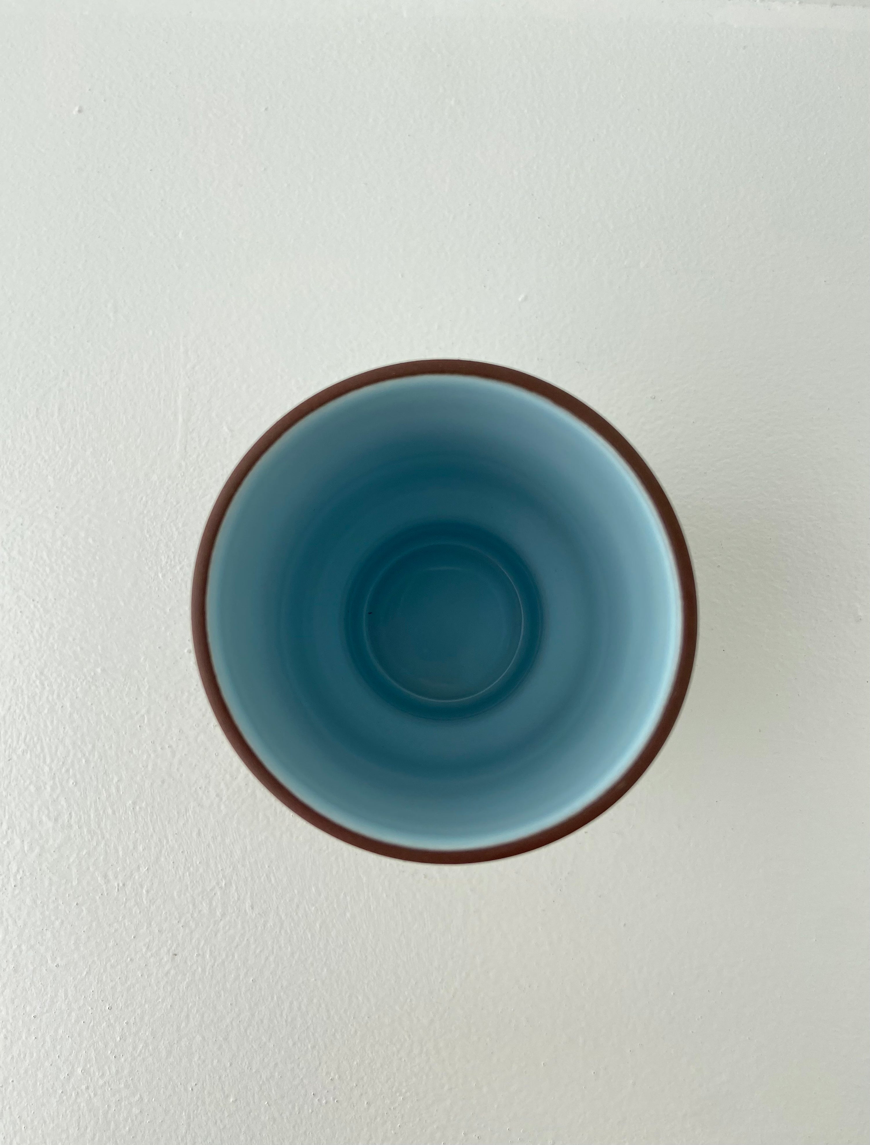 Clayware, Cup, Terracotta/Blue