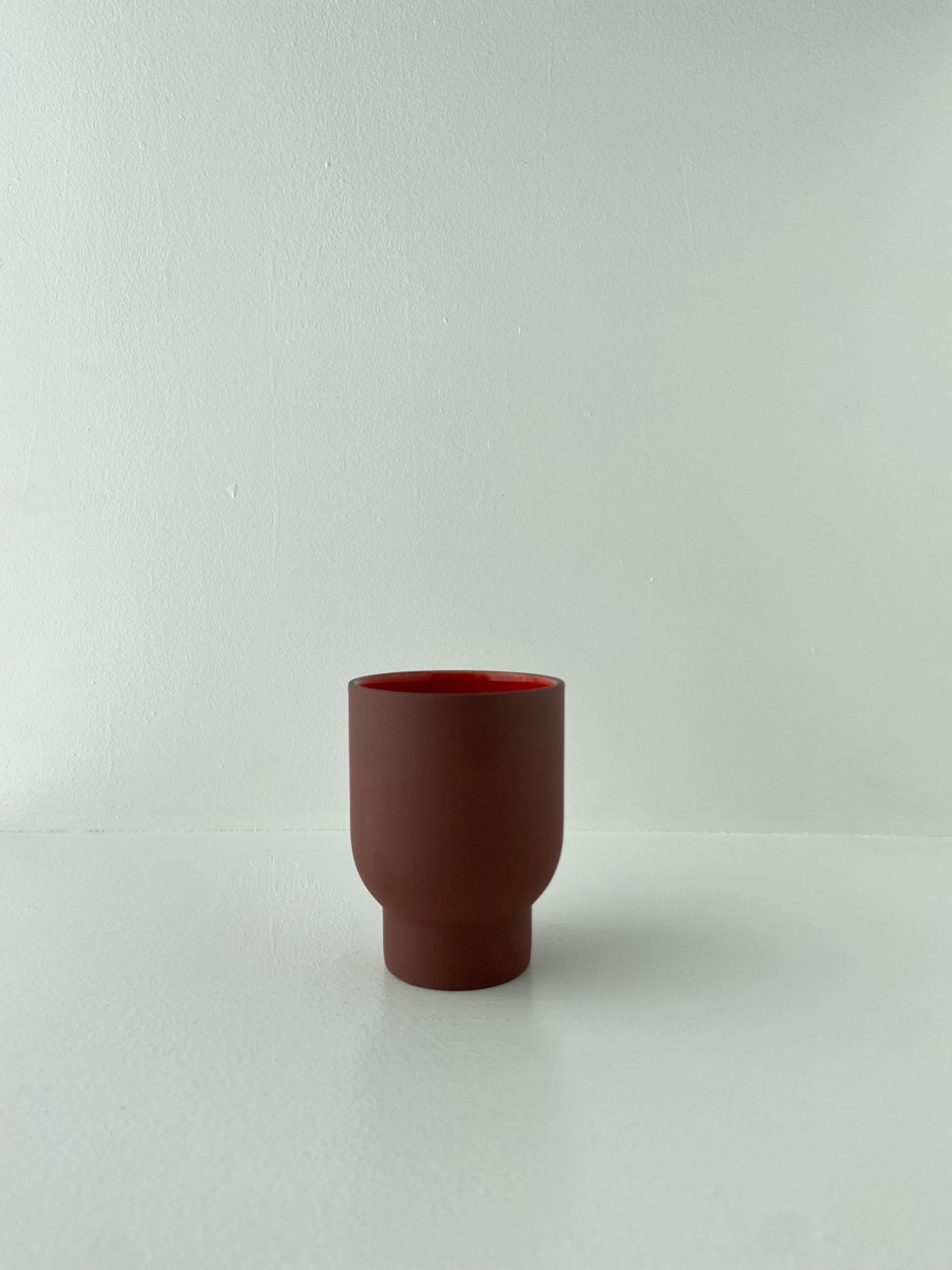 Clayware, Cup, Tall, Terracotta/Red