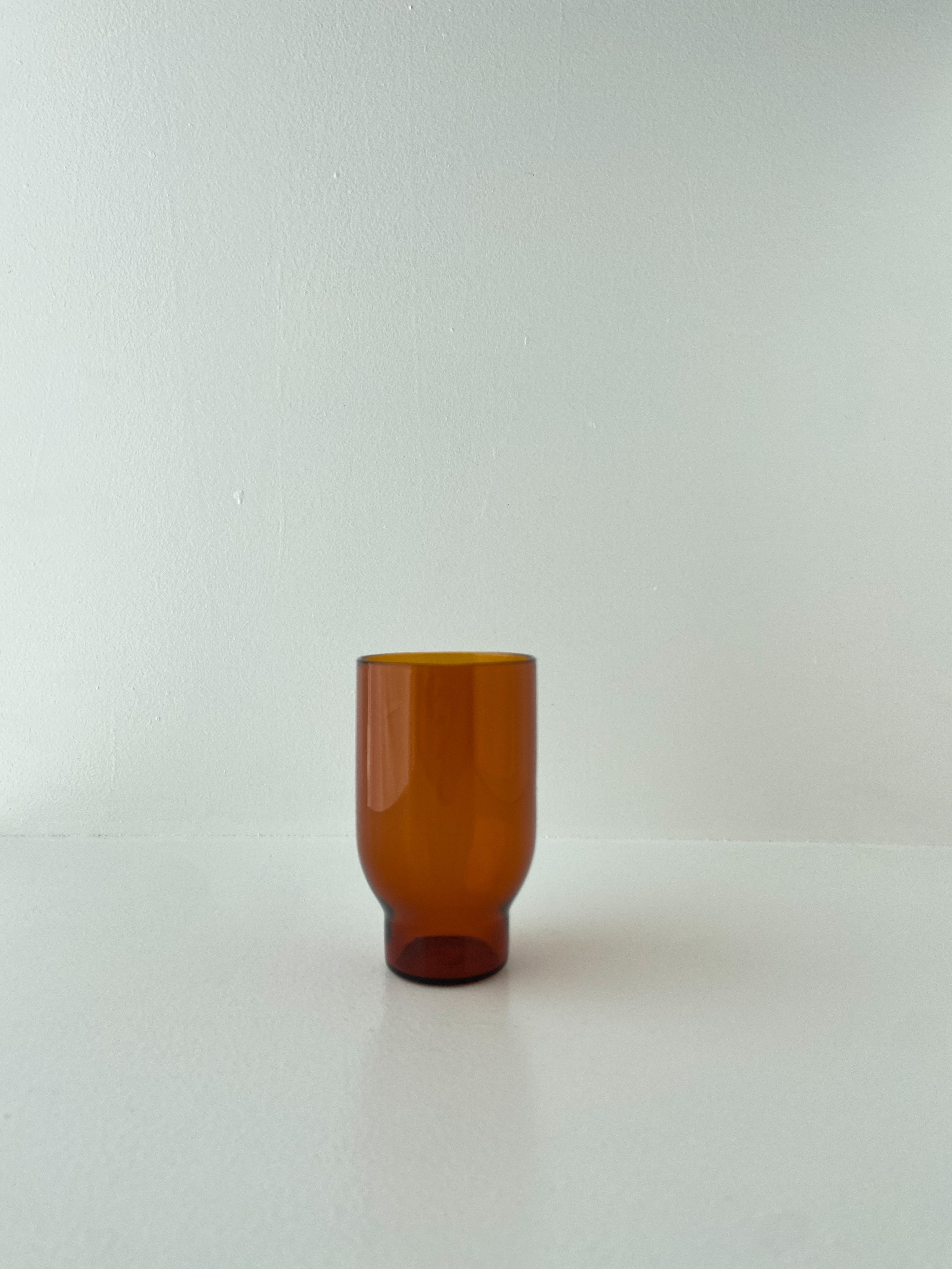 Water Glass, Tall, Amber