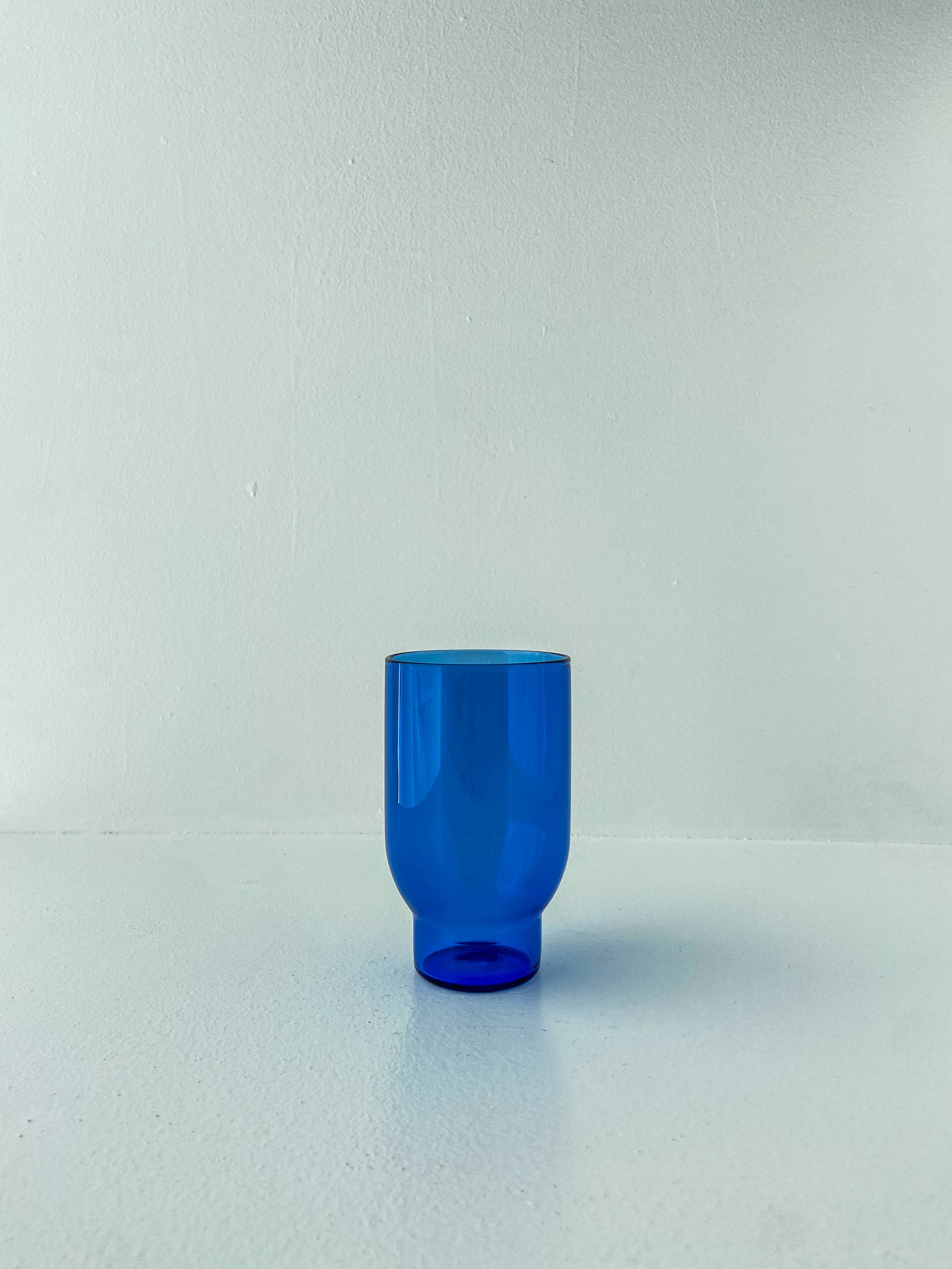 Water Glass, Tall, Blue