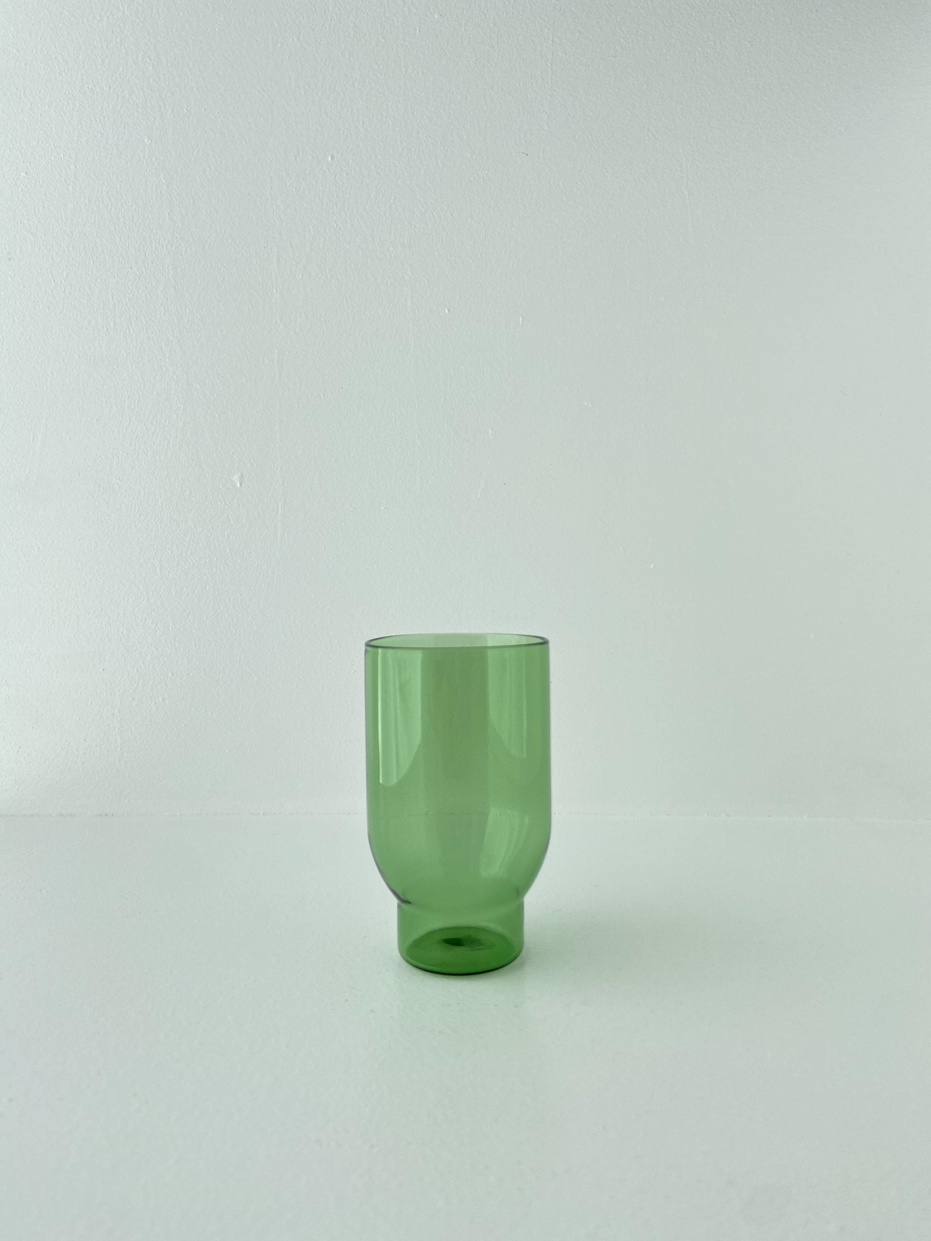 Water Glass, Tall, Green